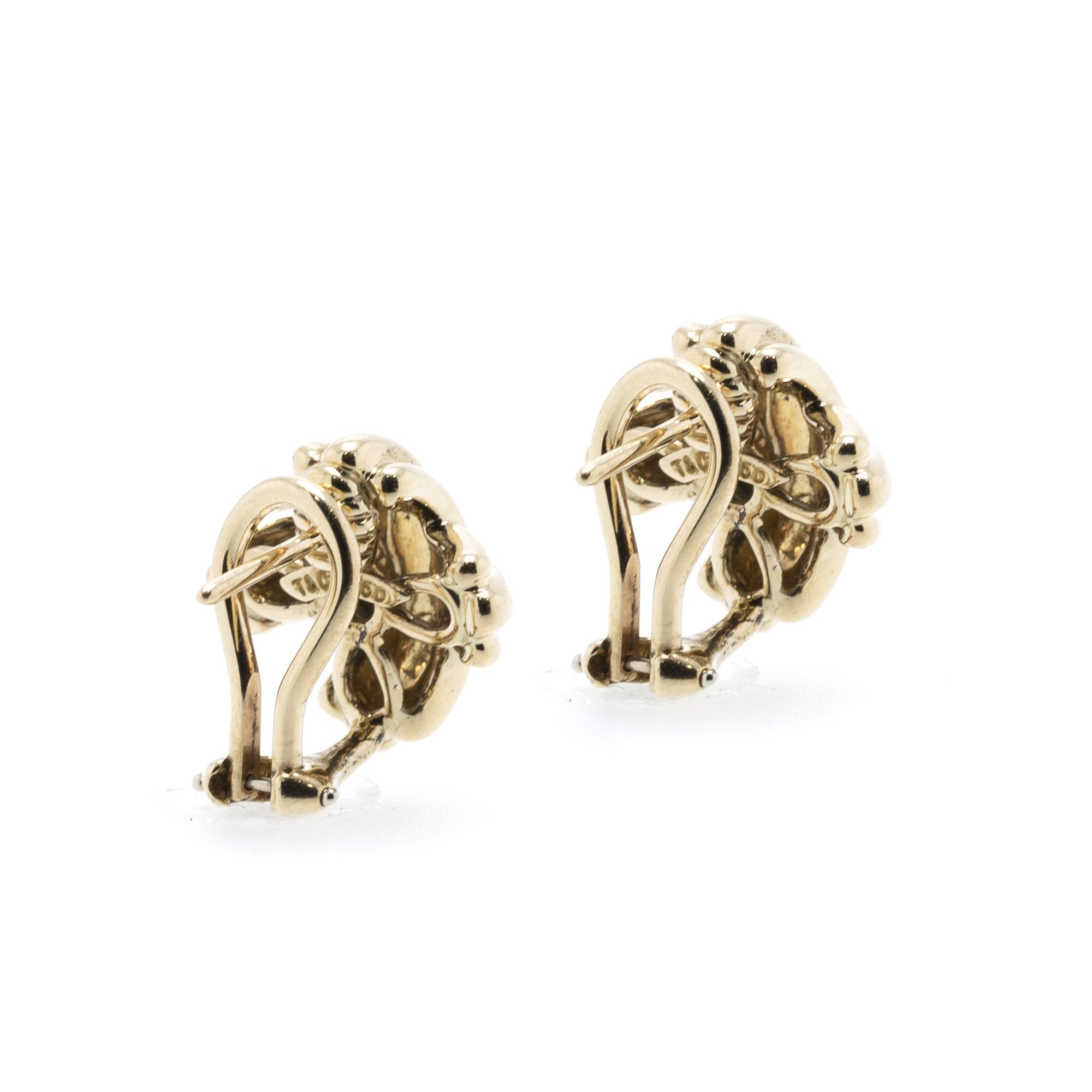 Tiffany & Co. 18k Gold Signature X Earrings