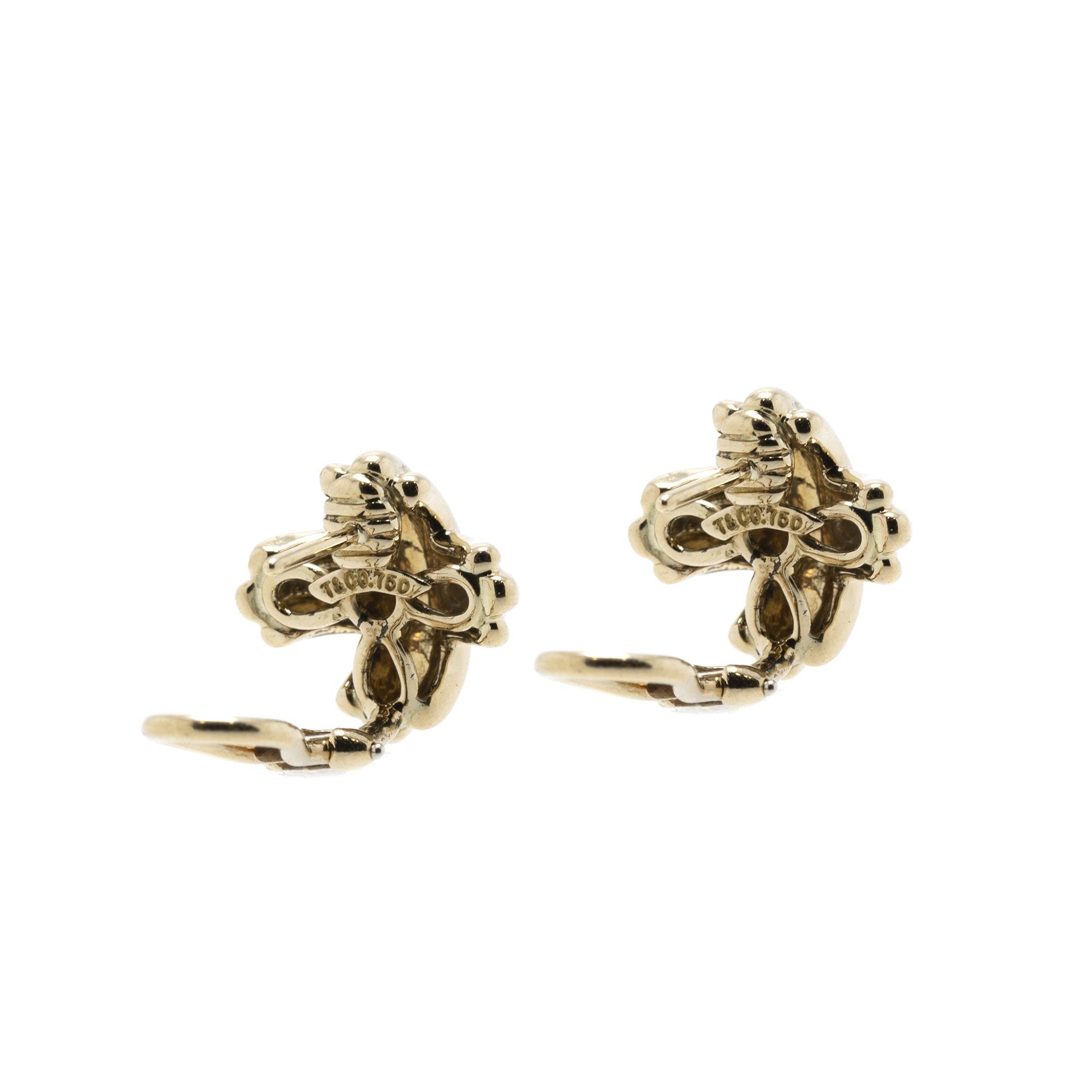Tiffany & Co. 18k Gold Signature X Earrings
