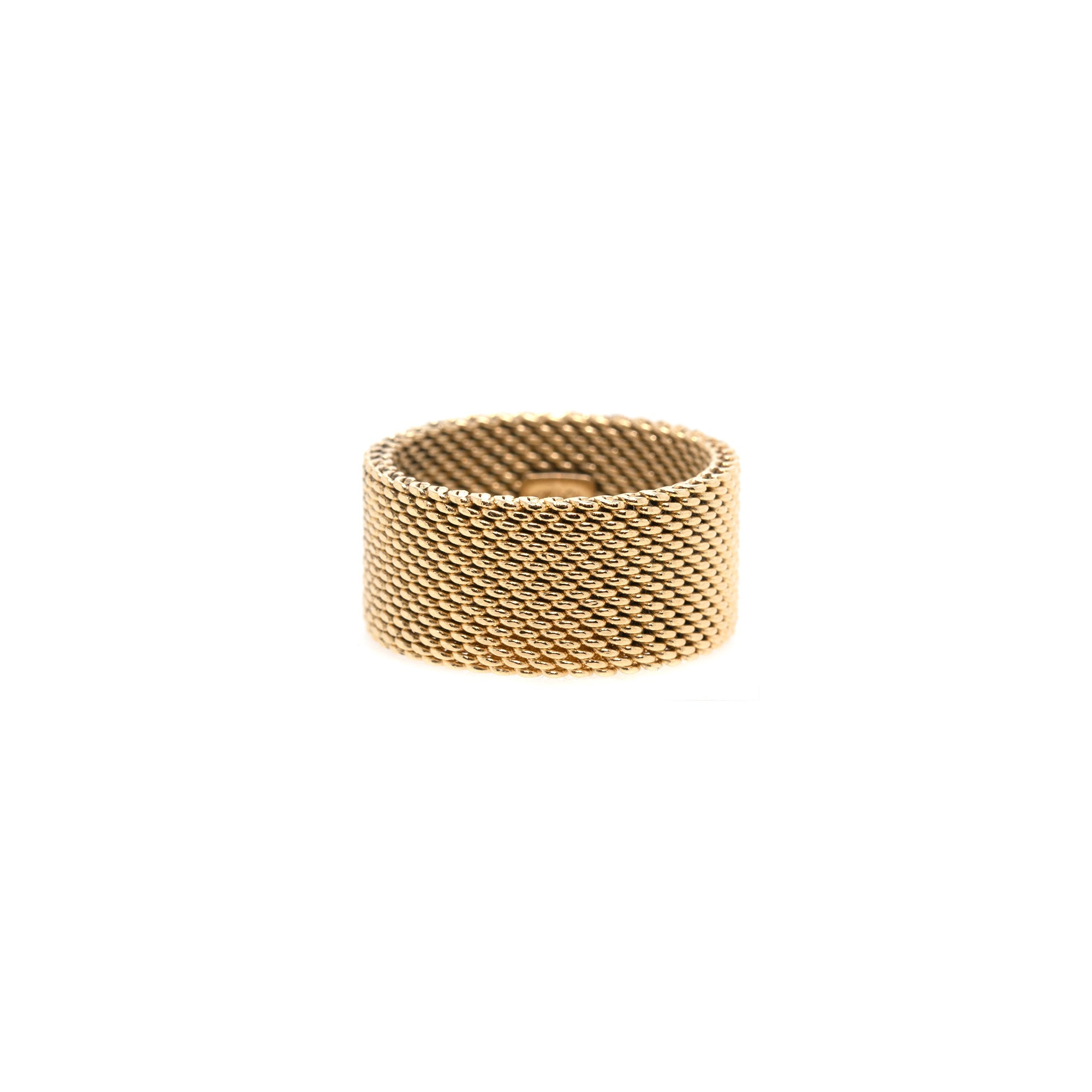 Tiffany & Co. 18k Gold Somerset Mesh Band Ring