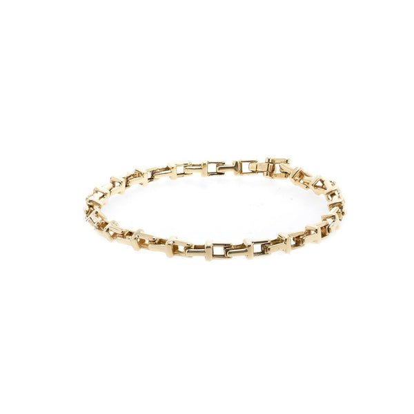 Tiffany & Co. 18k Gold T Narrow Link Chain Bracelet – OLIVER'S