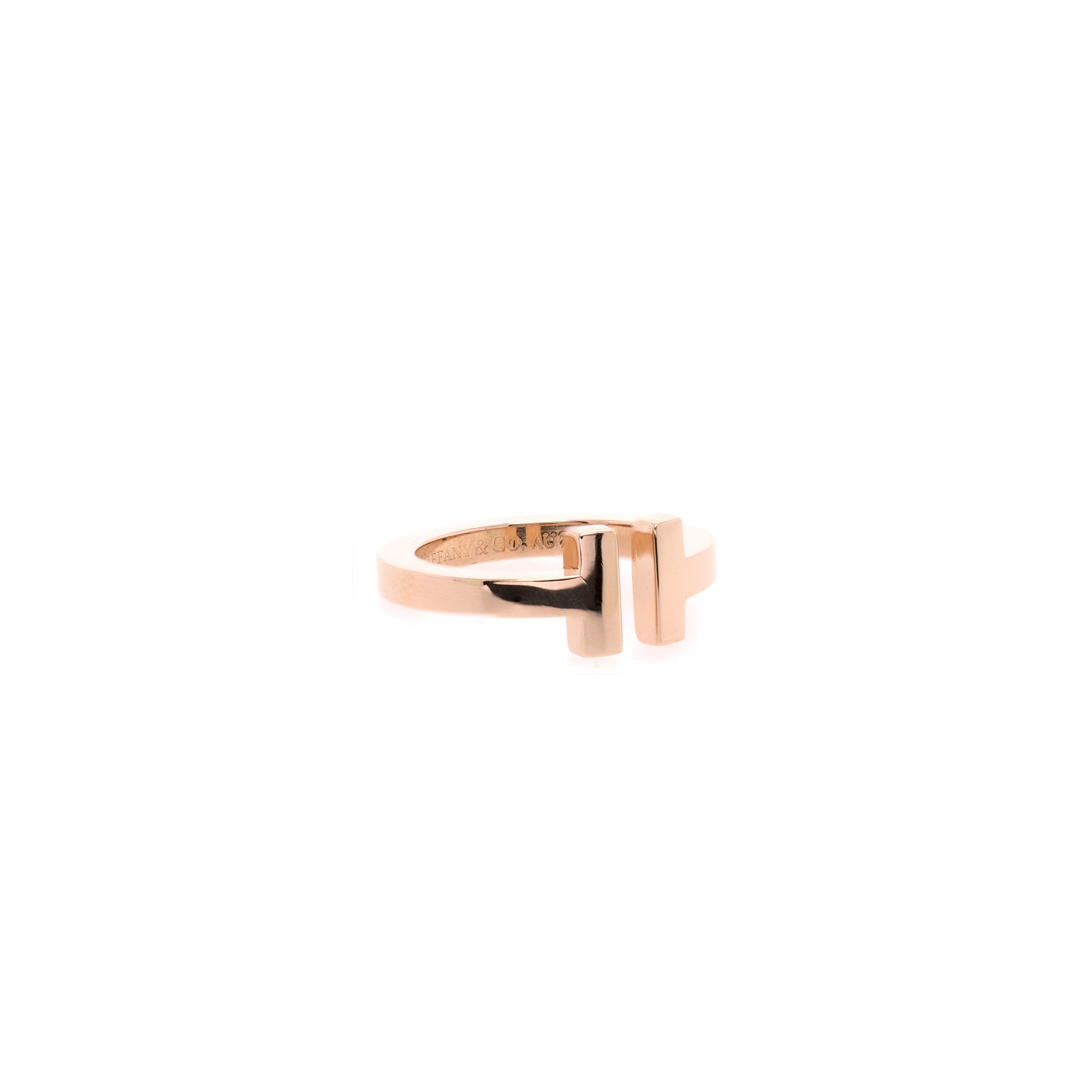 Tiffany & Co. 18k Gold T Square Ring