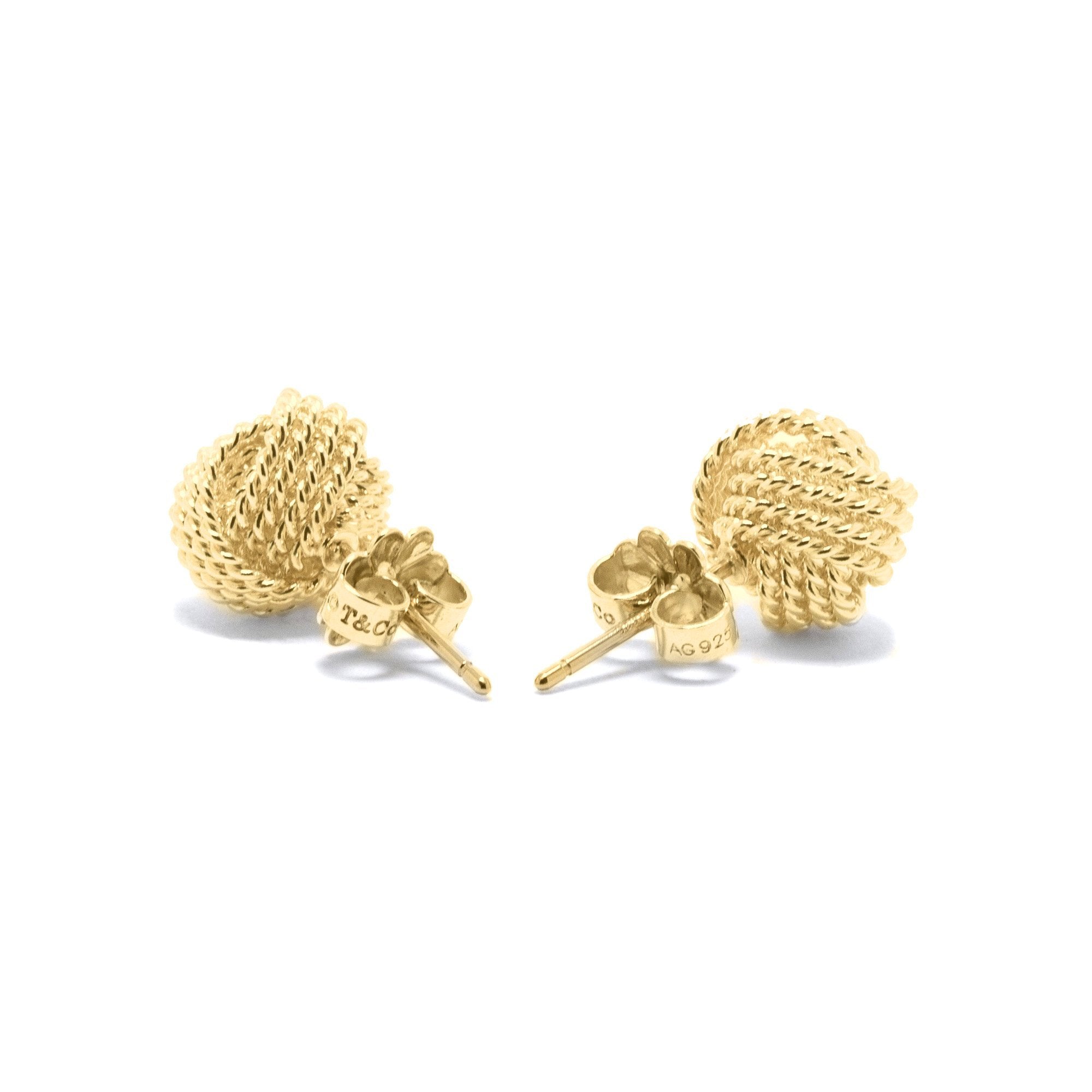 Tiffany & Co. 18k Gold Twist Knot Earrings