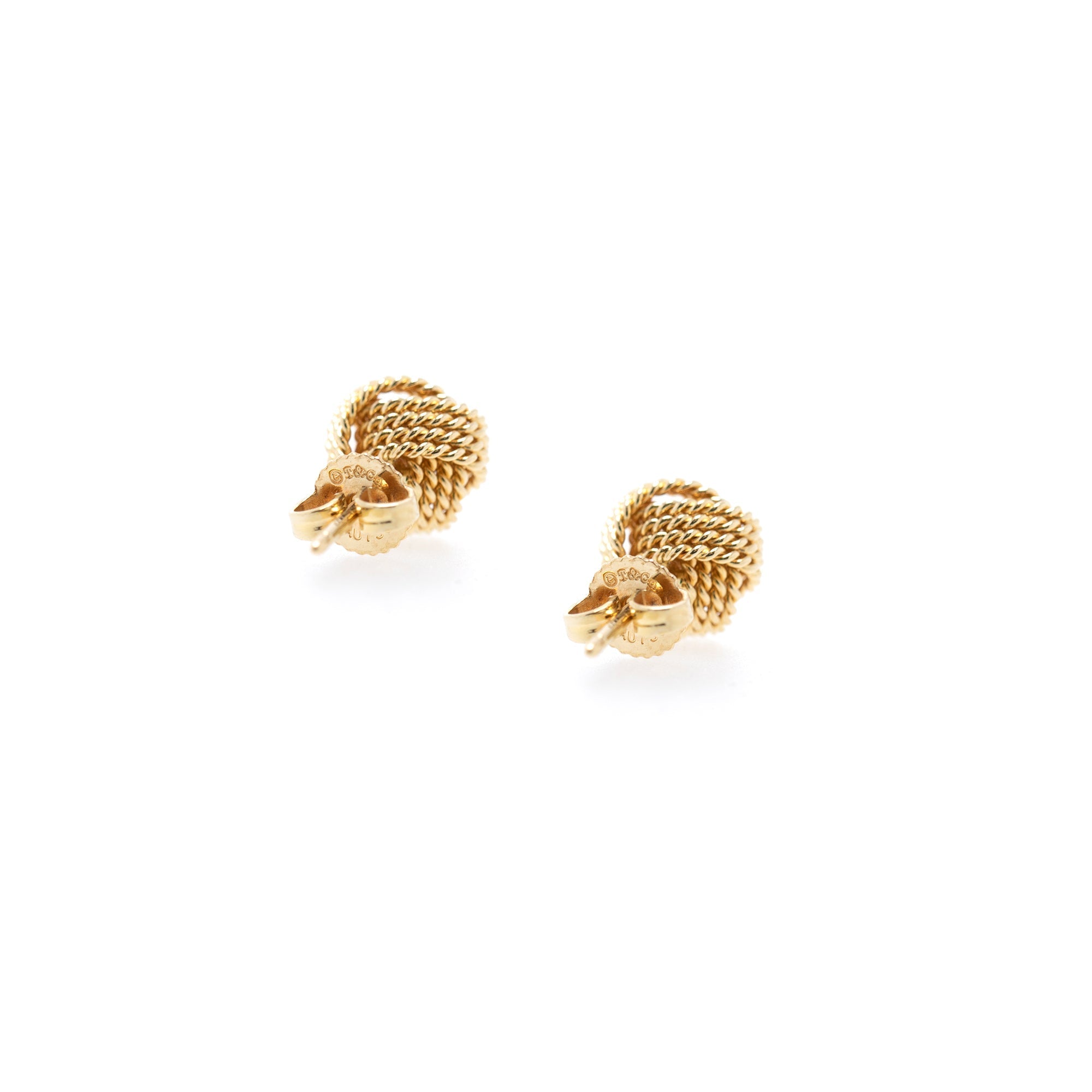 Tiffany & Co. 18k Gold Twist Knot Earrings