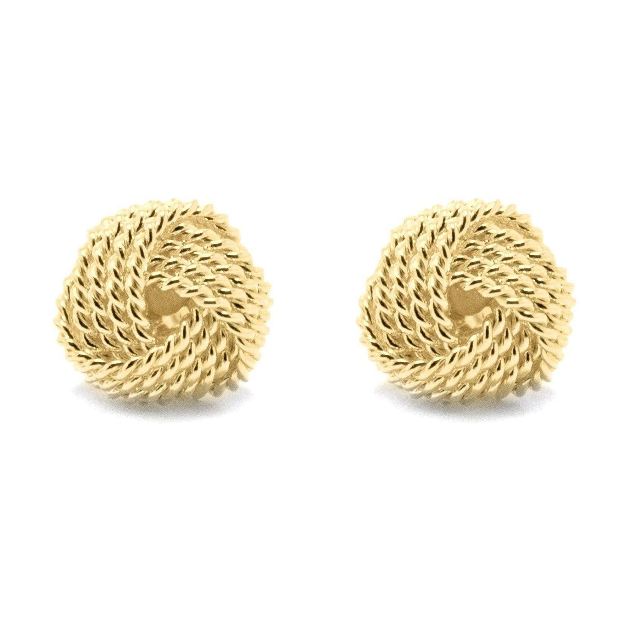 Tiffany & Co. 18k Gold Twist Knot Earrings – Oliver Jewellery