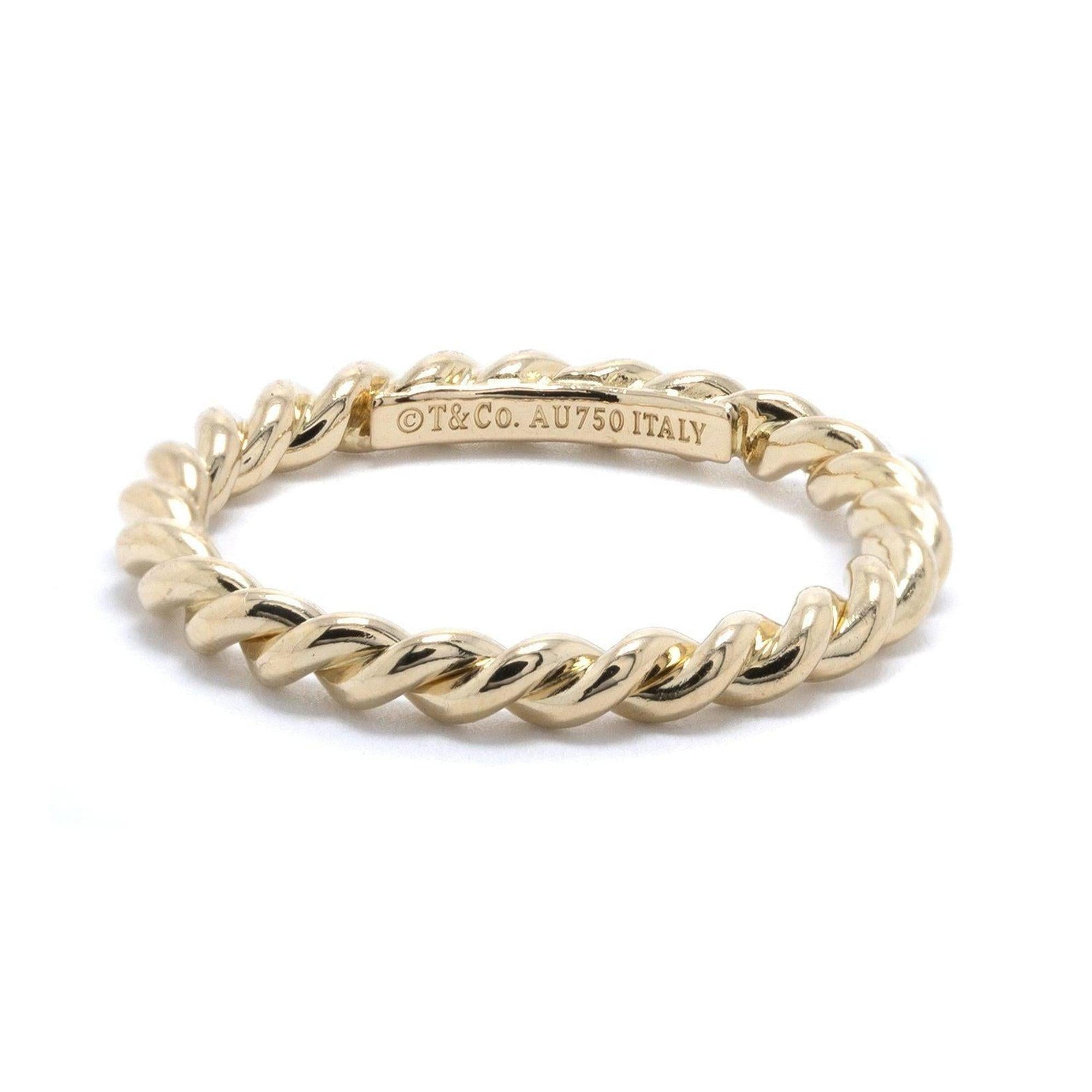 Tiffany & Co. 18k Gold Twist Ring
