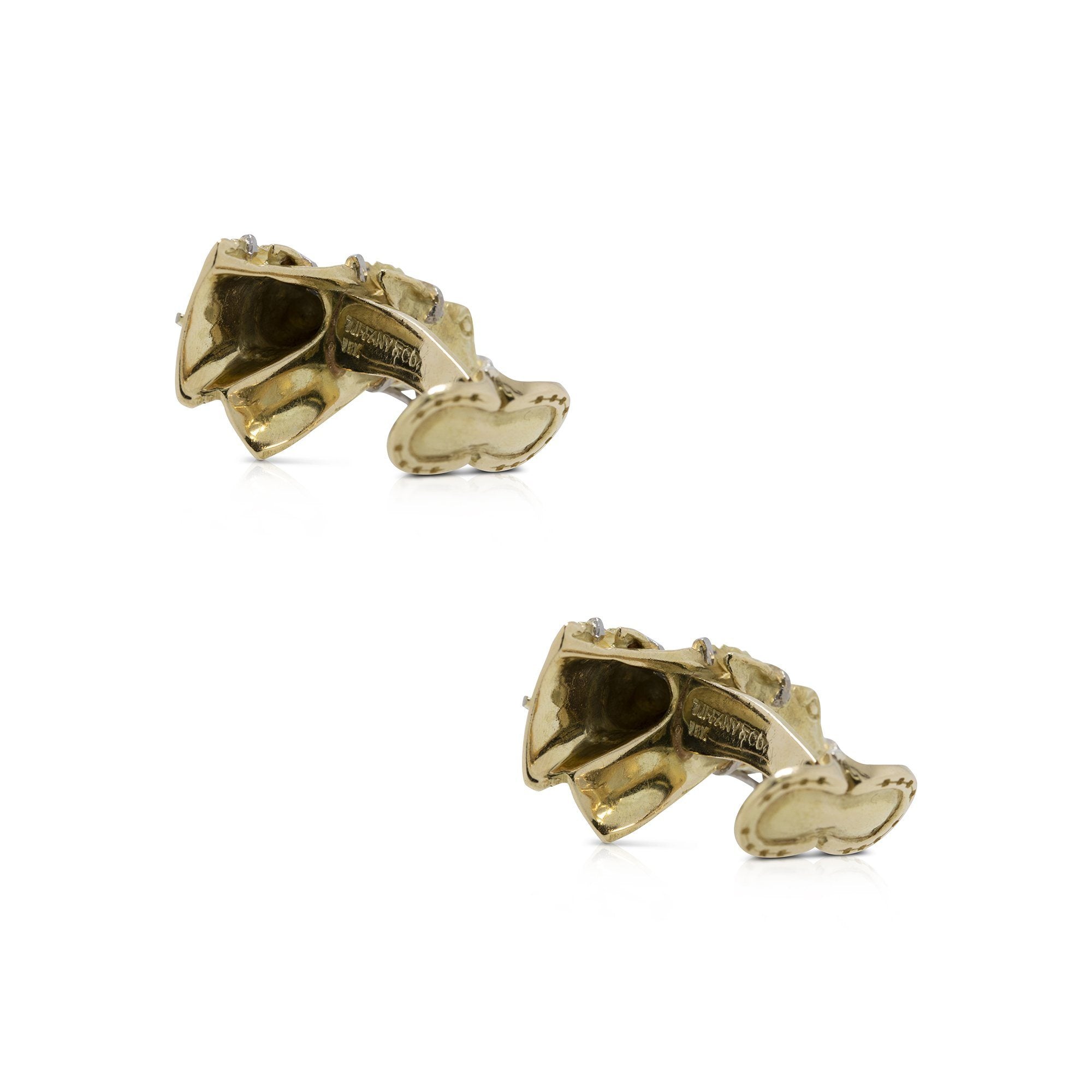 Tiffany & Co. 18k Gold Vintage Race Horse Cufflinks