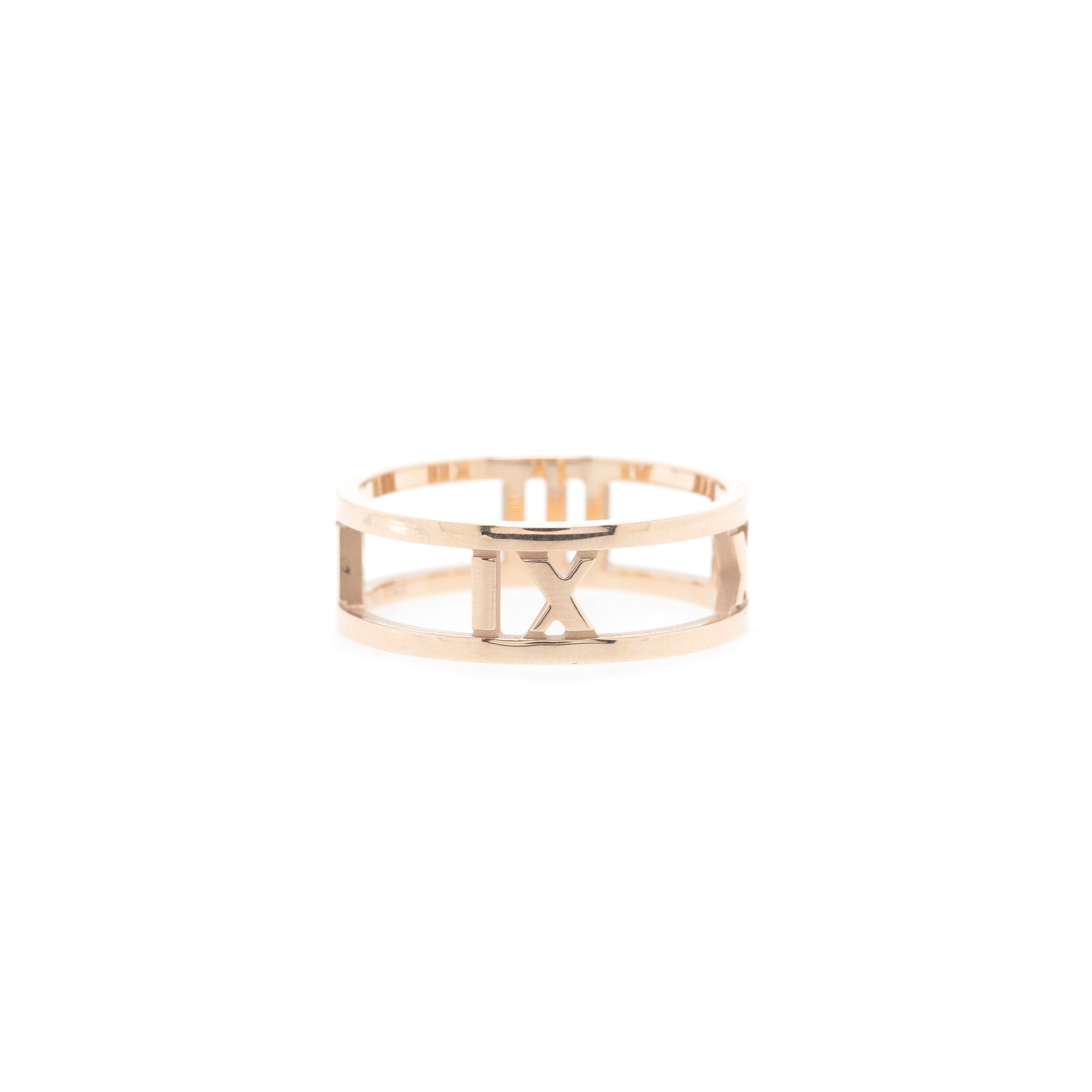 Tiffany & Co. 18k Rose Gold Atlas Open Ring