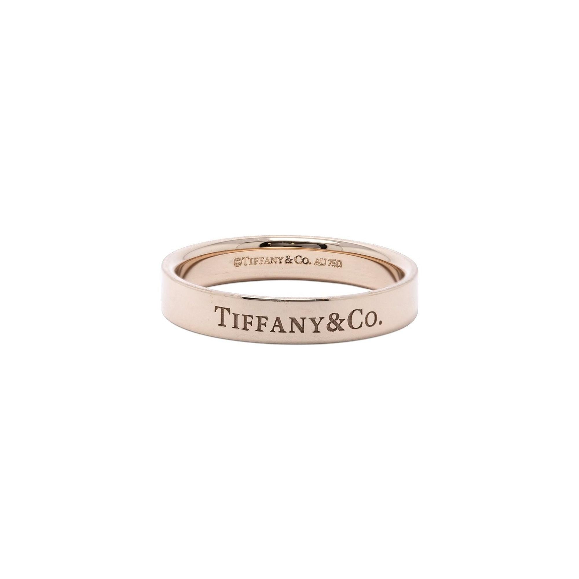 Tiffany & Co. 18k Rose Gold Band Ring