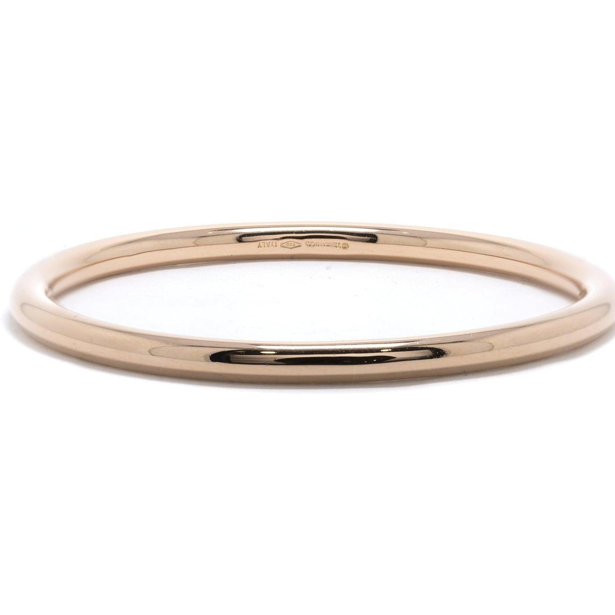Tiffany & Co. 18k Rose Gold Bangle Bracelet