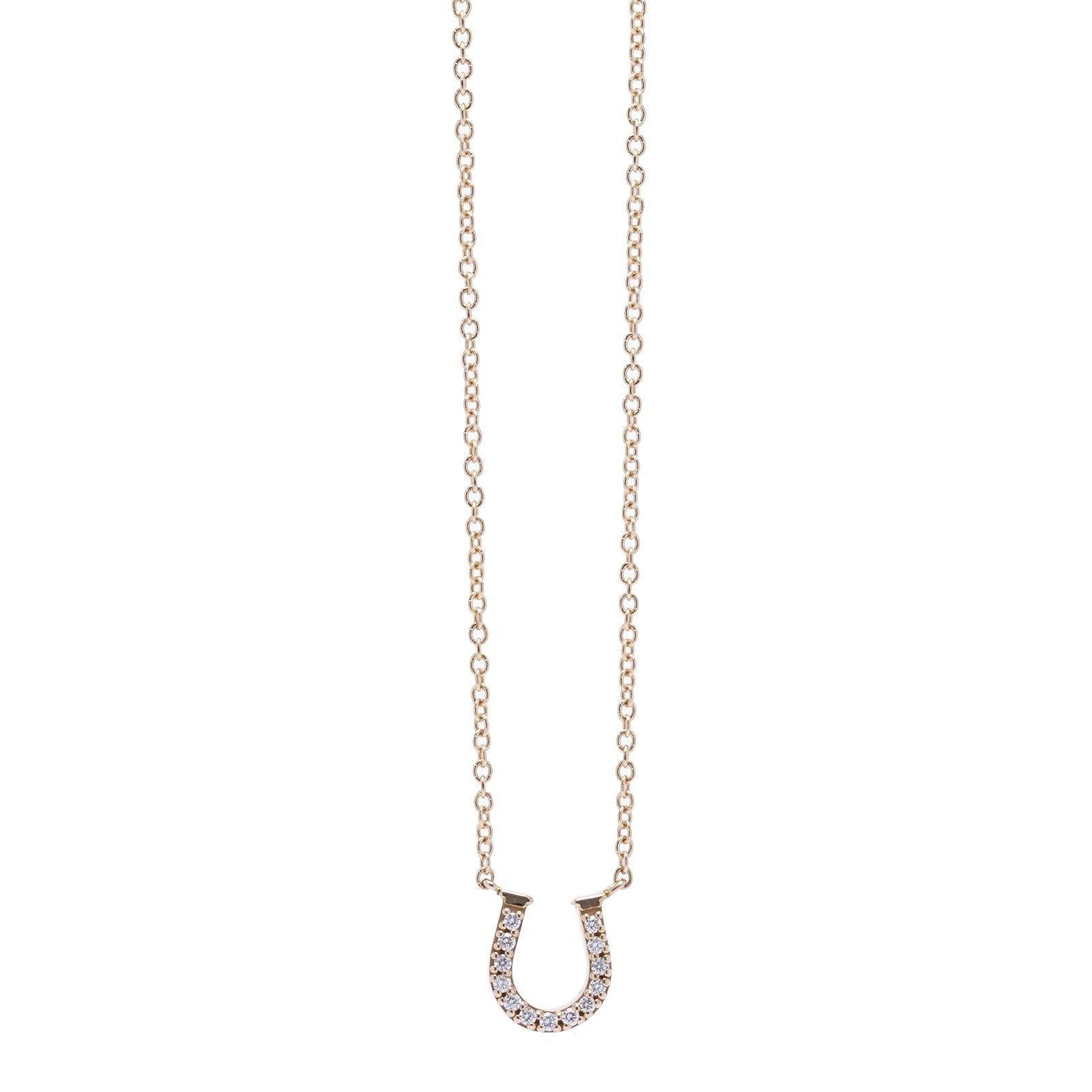Diamond Horseshoe Necklace
