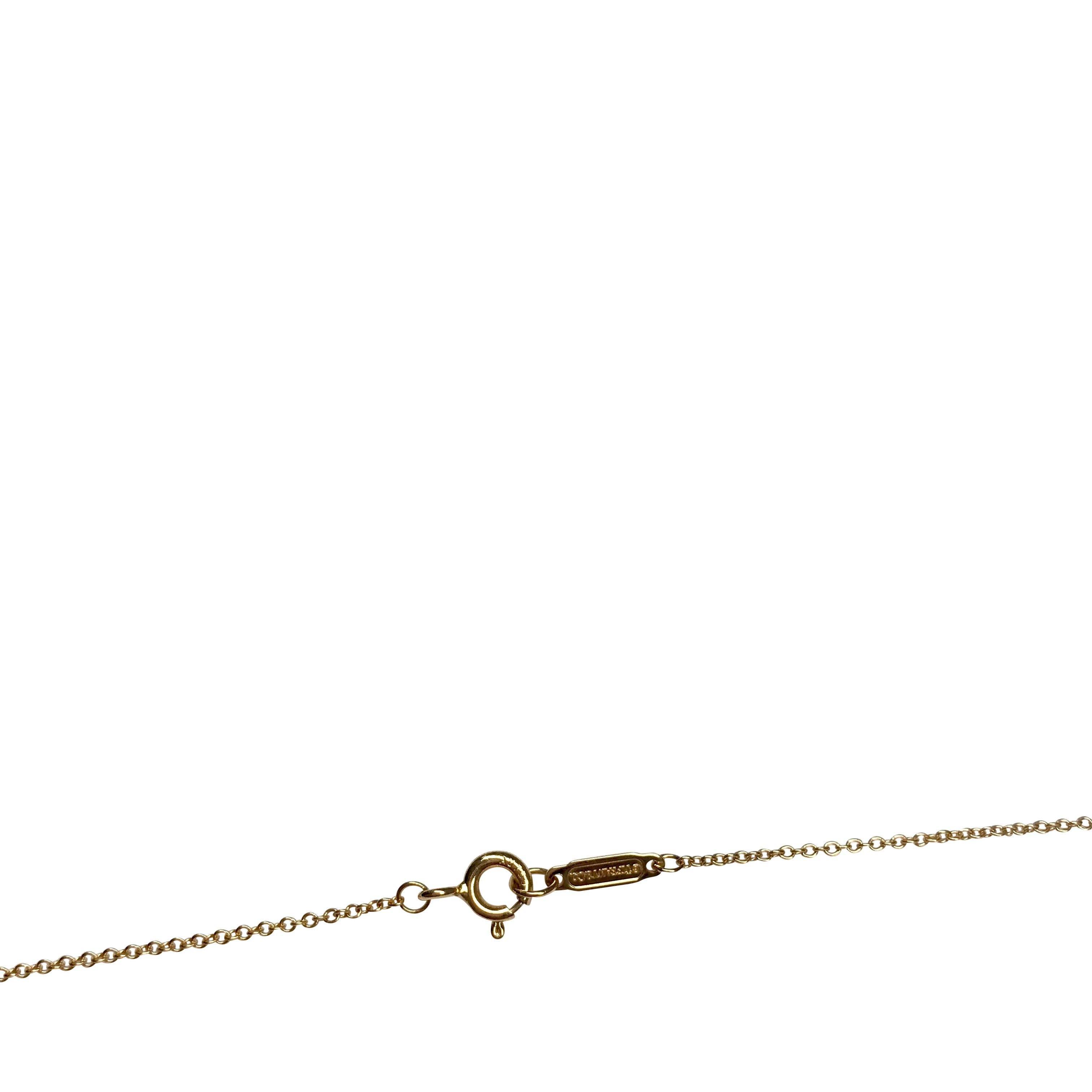 Tiffany & Co. 18k Rose Gold Mini T & Co. Key Pendant Necklace