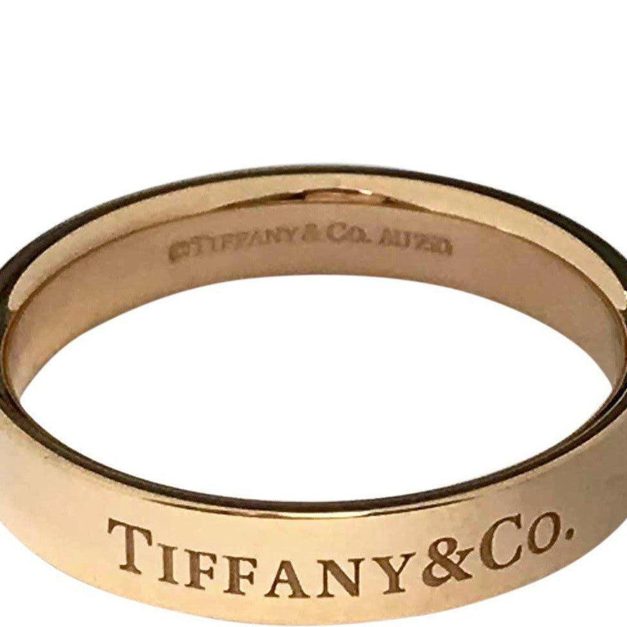 Tiffany & Co. 18k Rose Gold T & Co. Band Ring