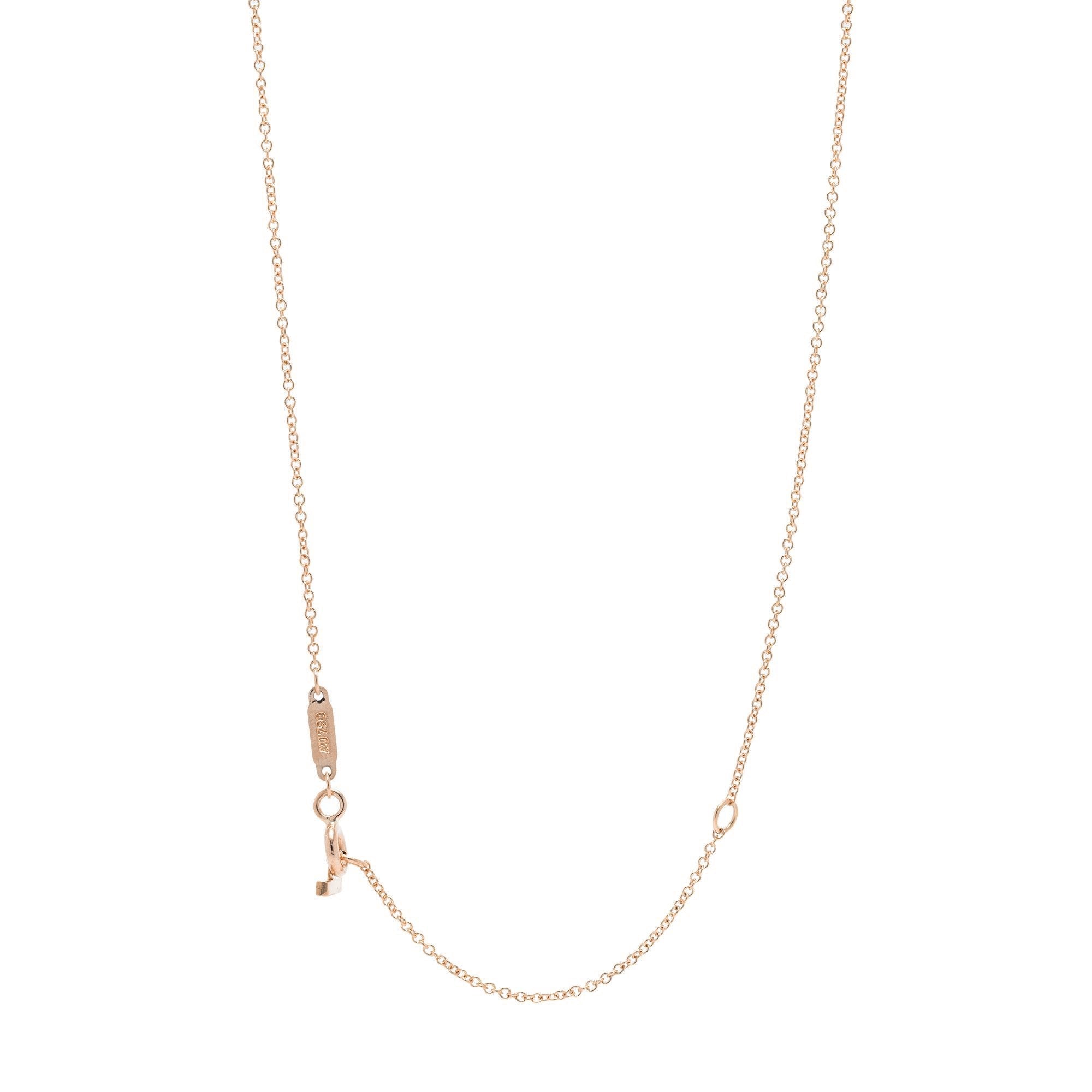 Tiffany & Co. 18k Rose Gold T Smile Pendant Necklace