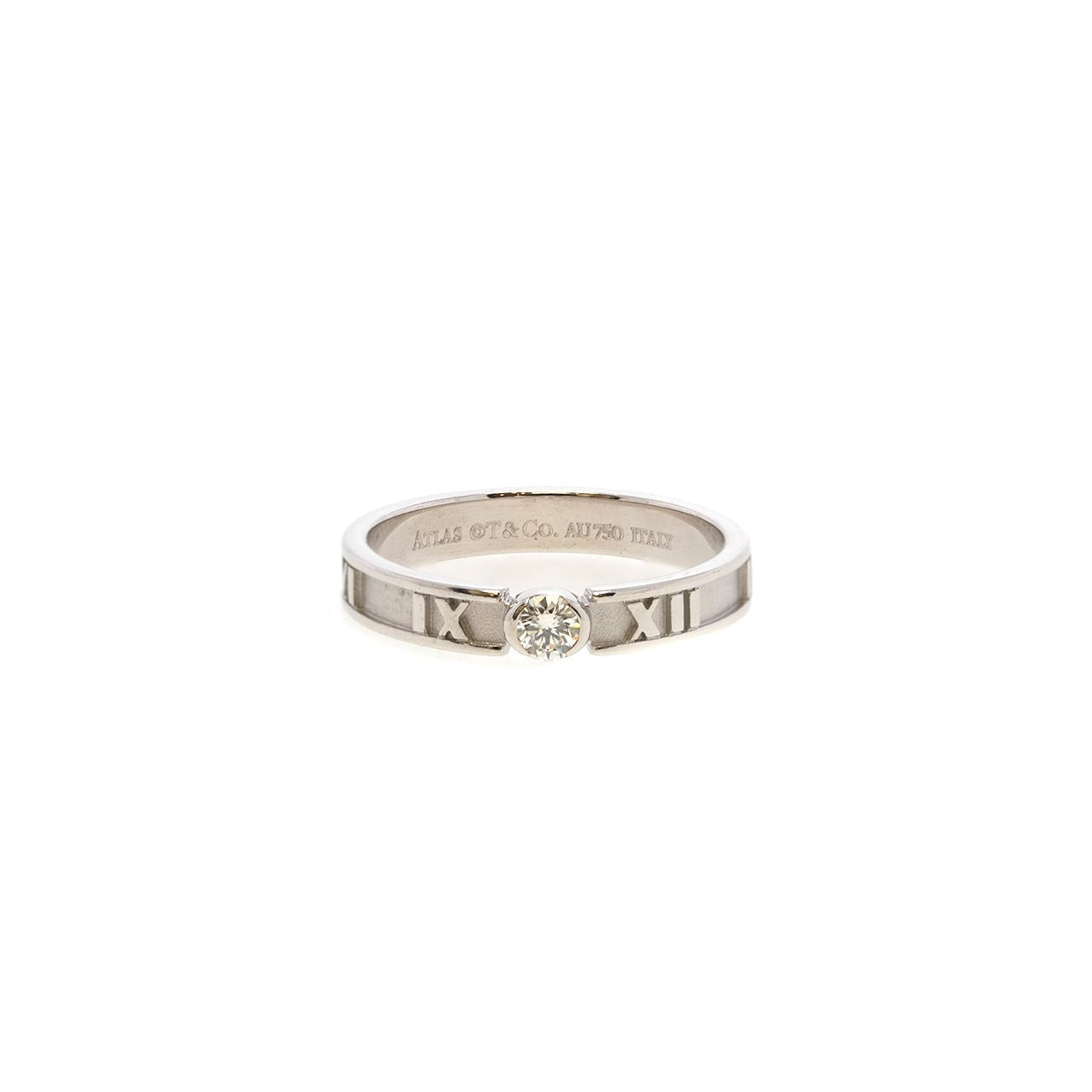 TIFFANY Sterling Silver Narrow Atlas Pierced Ring 58 8.25 680253 |  FASHIONPHILE