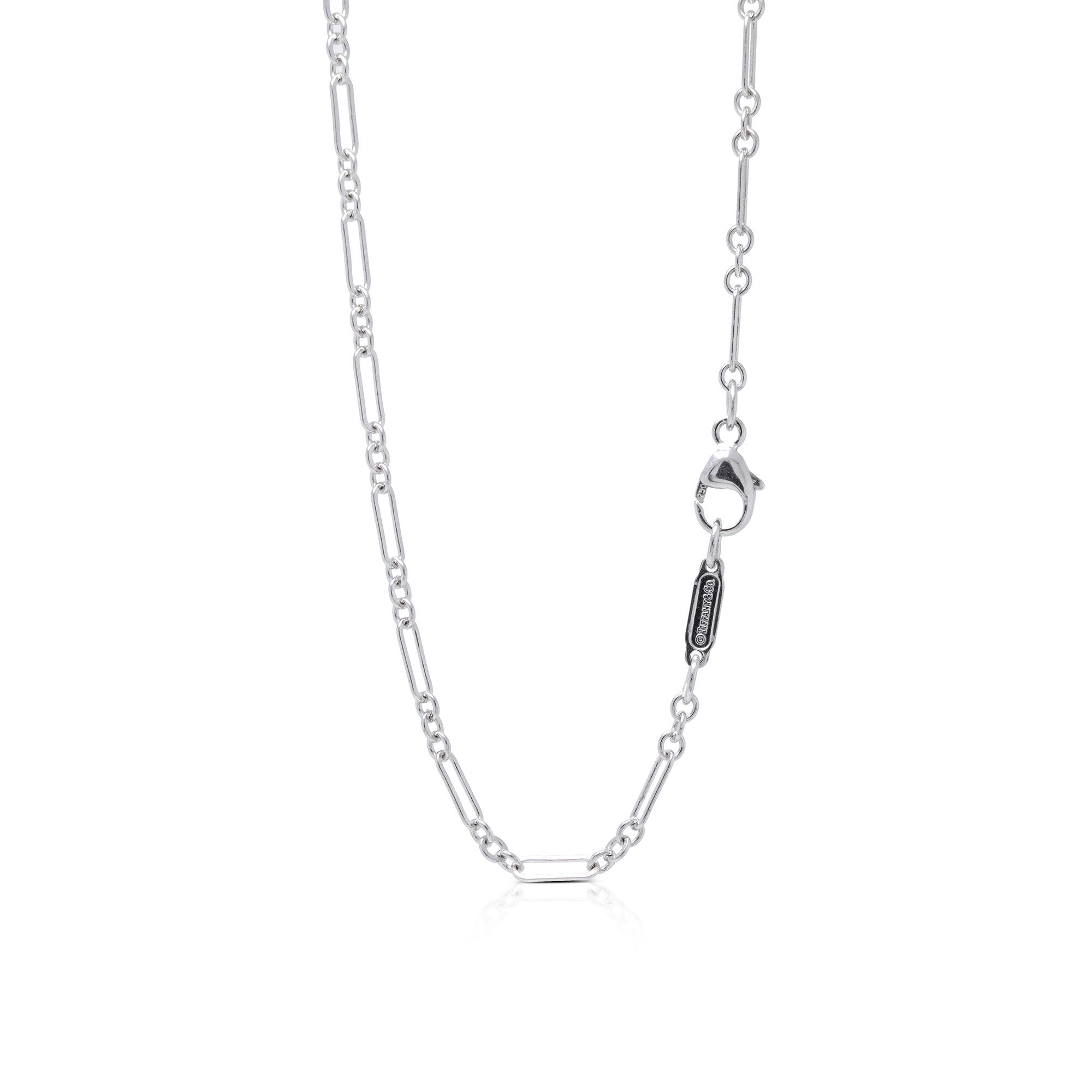 Tiffany & Co. 18k White Gold Diamond Heart Pendant Necklace