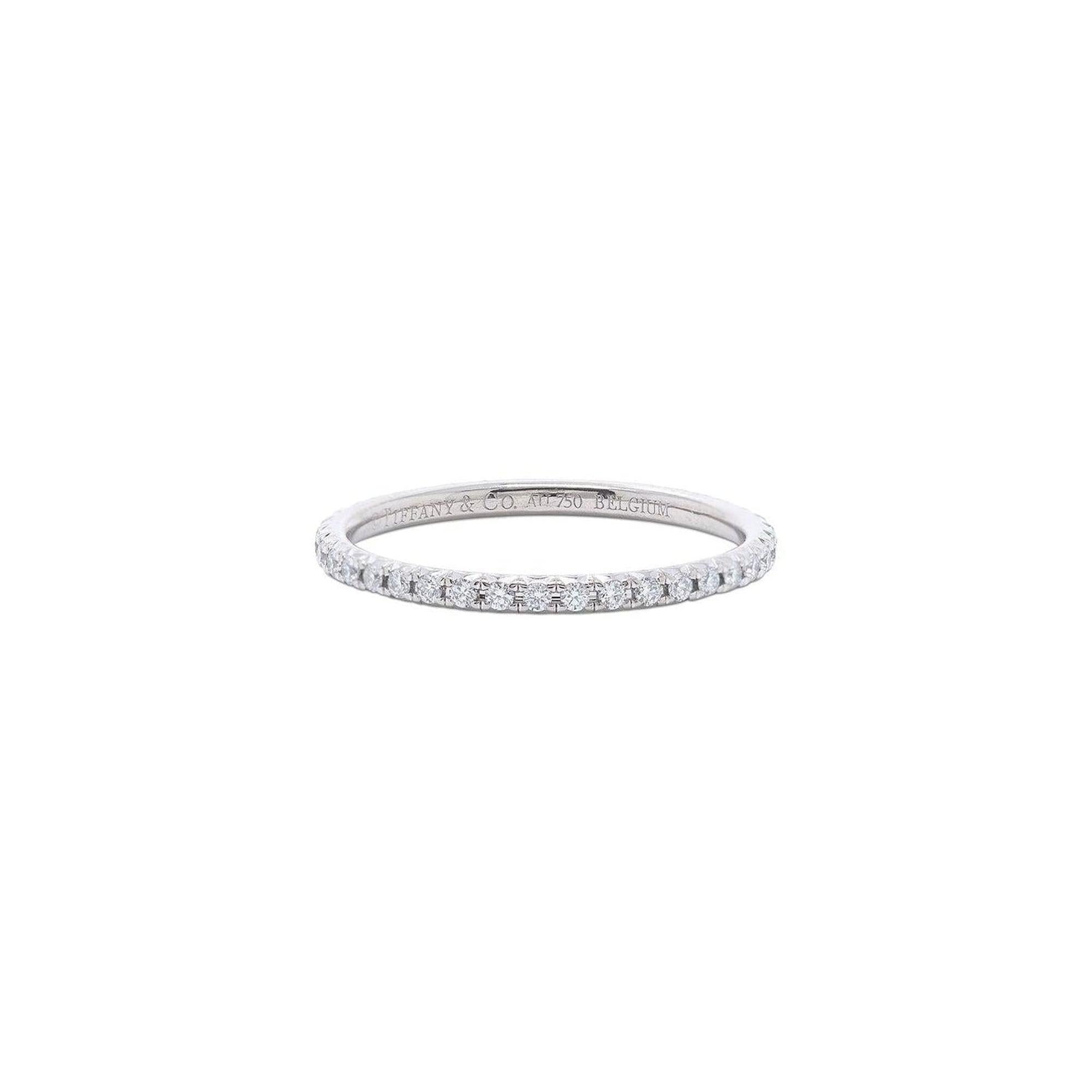 Tiffany & Co. 18k White Gold Metro Diamond Eternity Ring