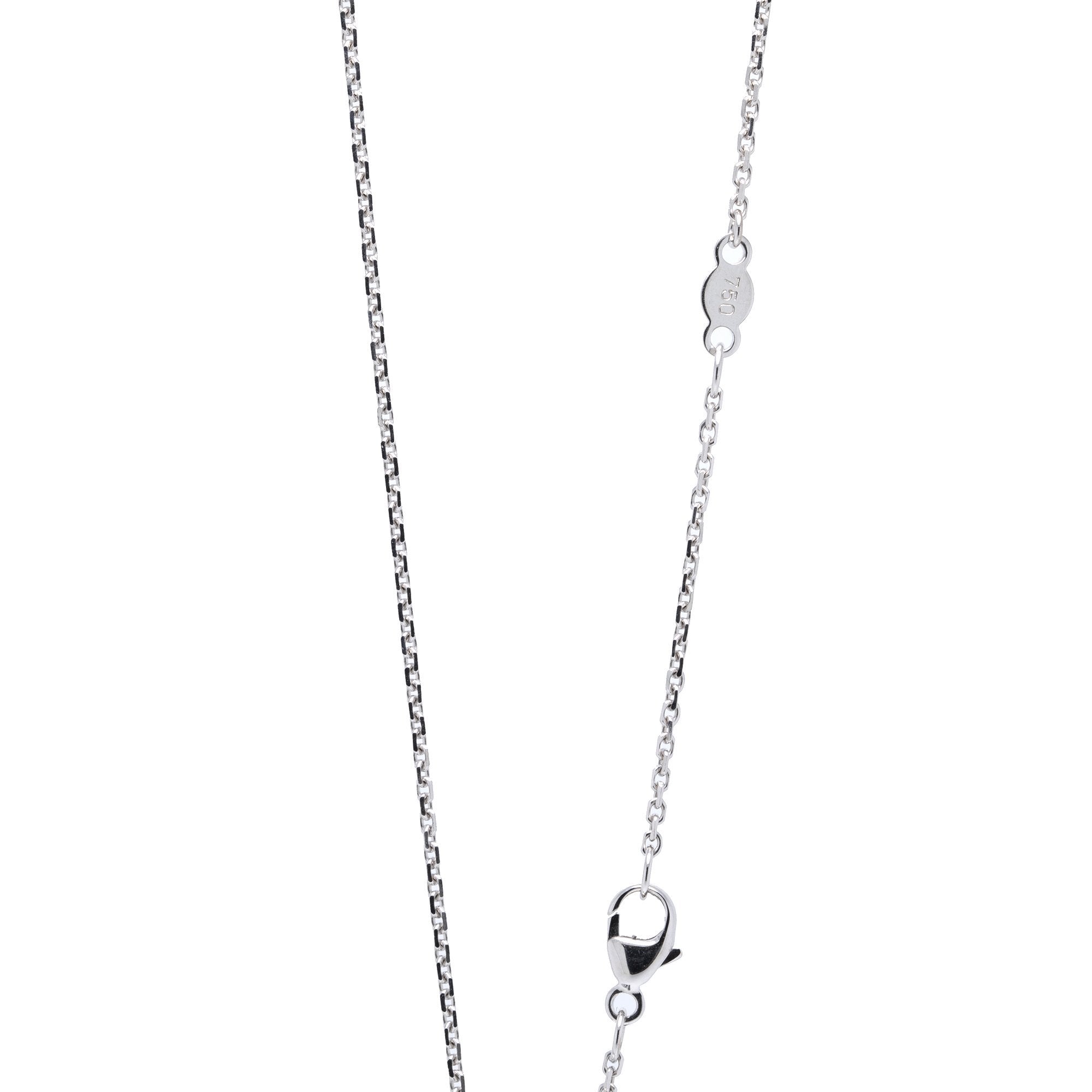 Tiffany & Co. 18k White Gold Rainbow Drops Aquamarine Necklace