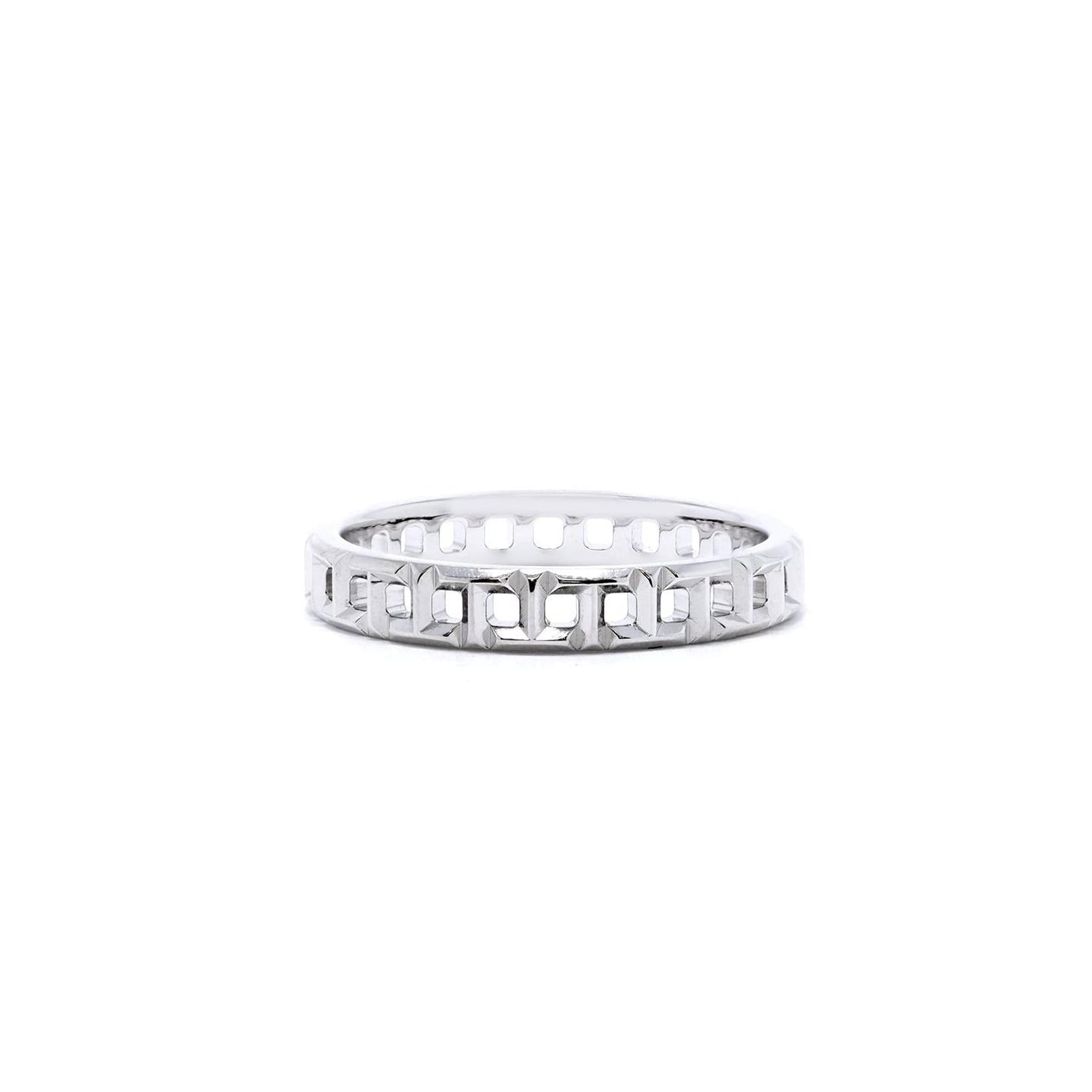 Tiffany T True Narrow Ring White Gold Tiffany 18k White Gold T