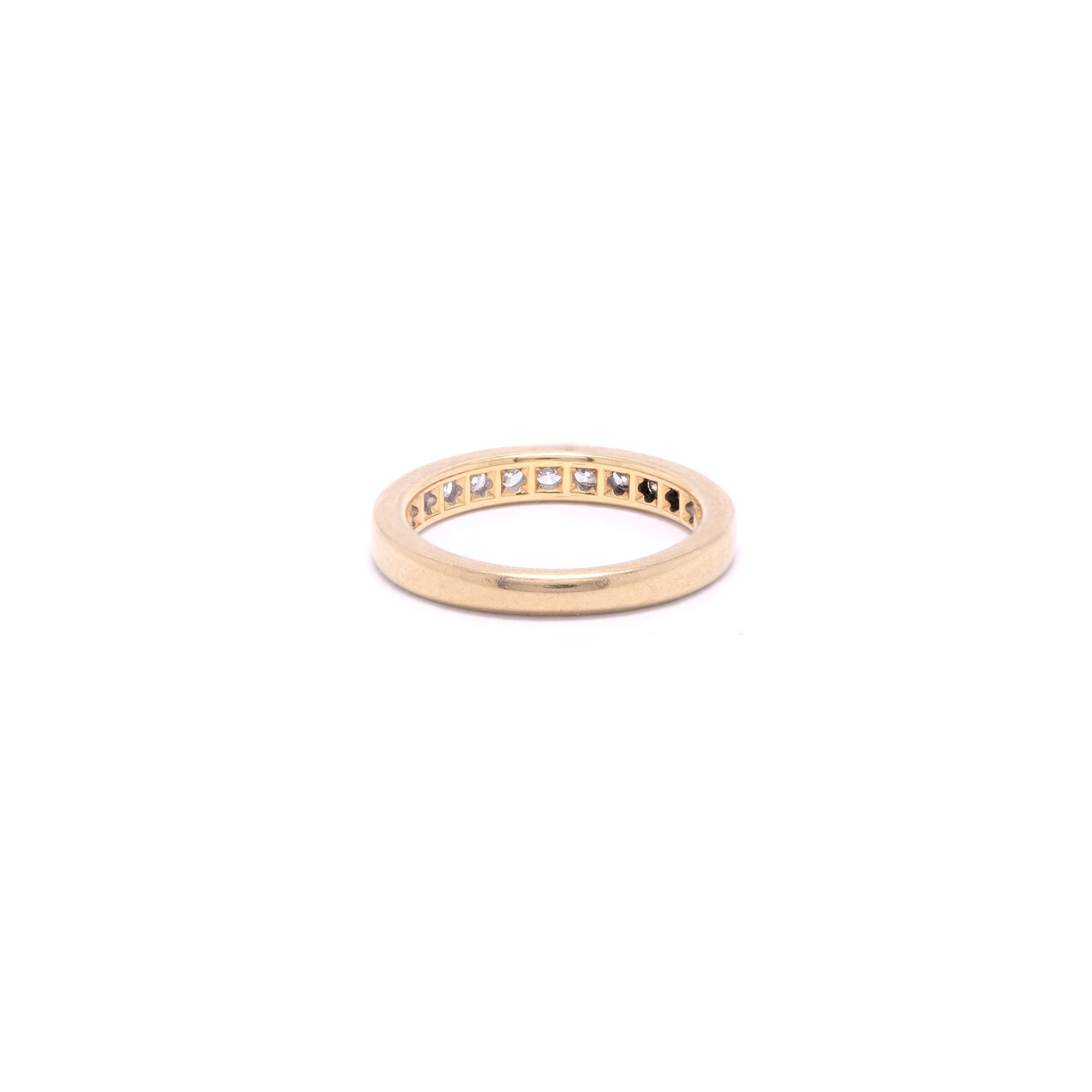 Tiffany & Co. 18k Yellow Gold Diamond Wedding Band Ring