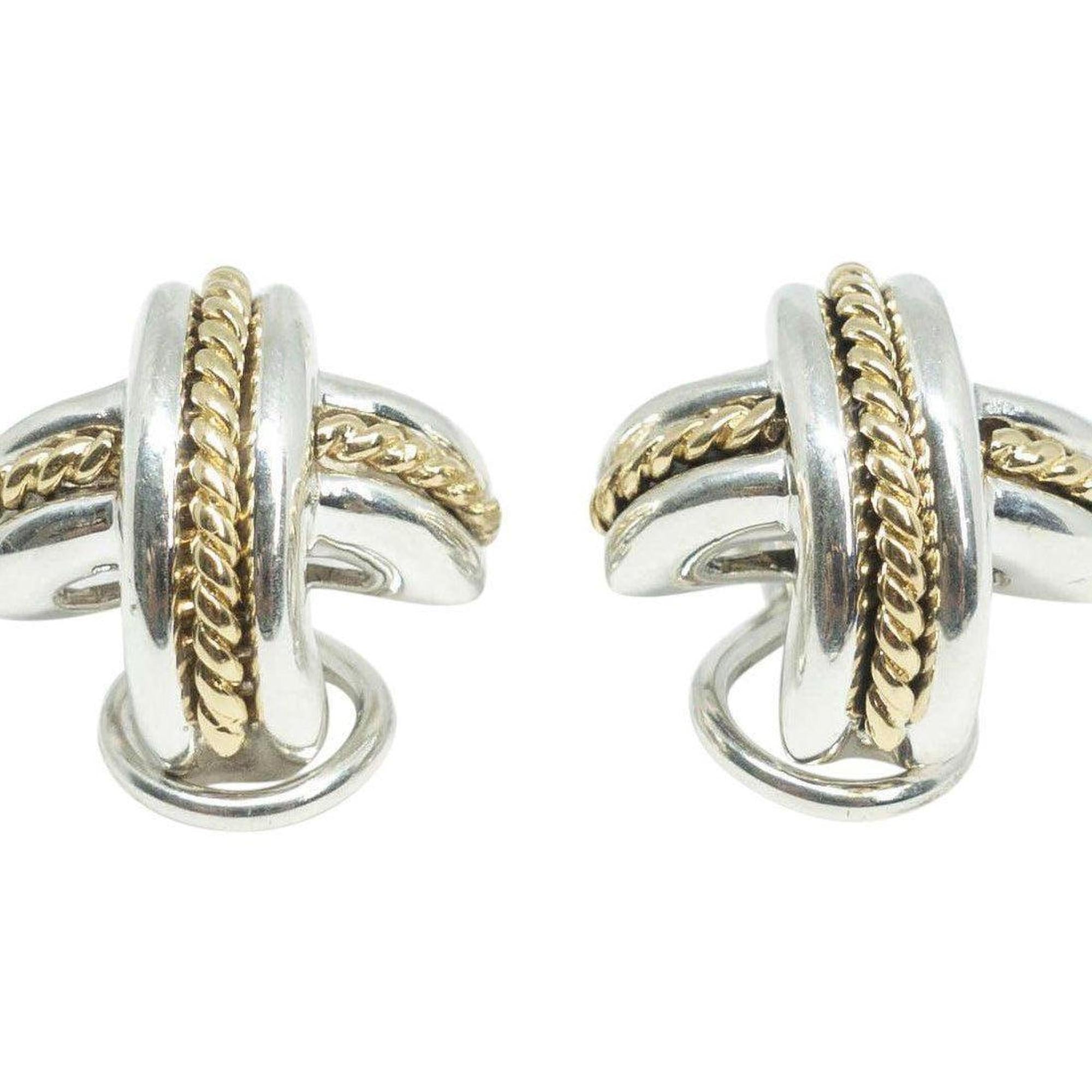 Tiffany & Co. 2-Tone X Earclip Earrings