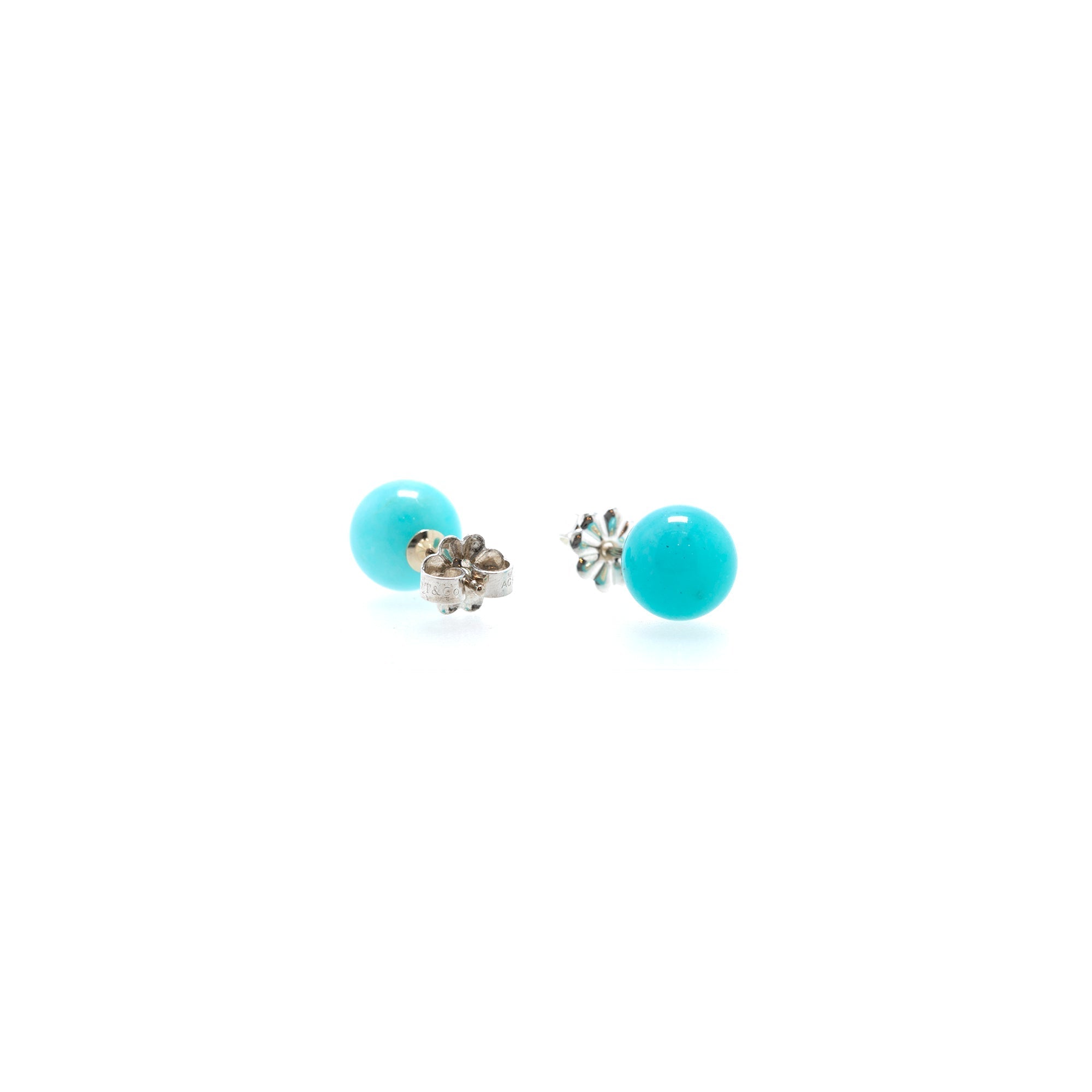 Tiffany & Co. Amazonite Ball Stud Earrings