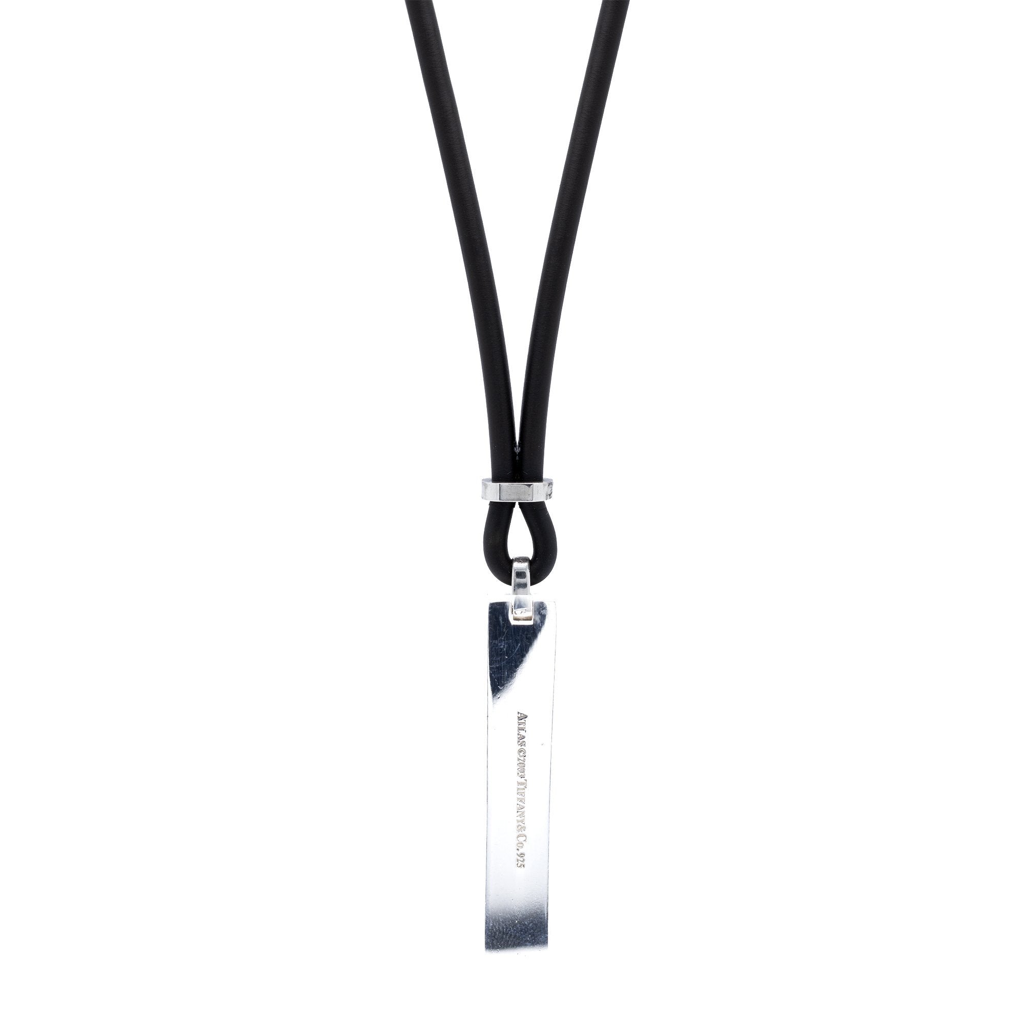 Tiffany & Co. Atlas Bar Pendant Necklace