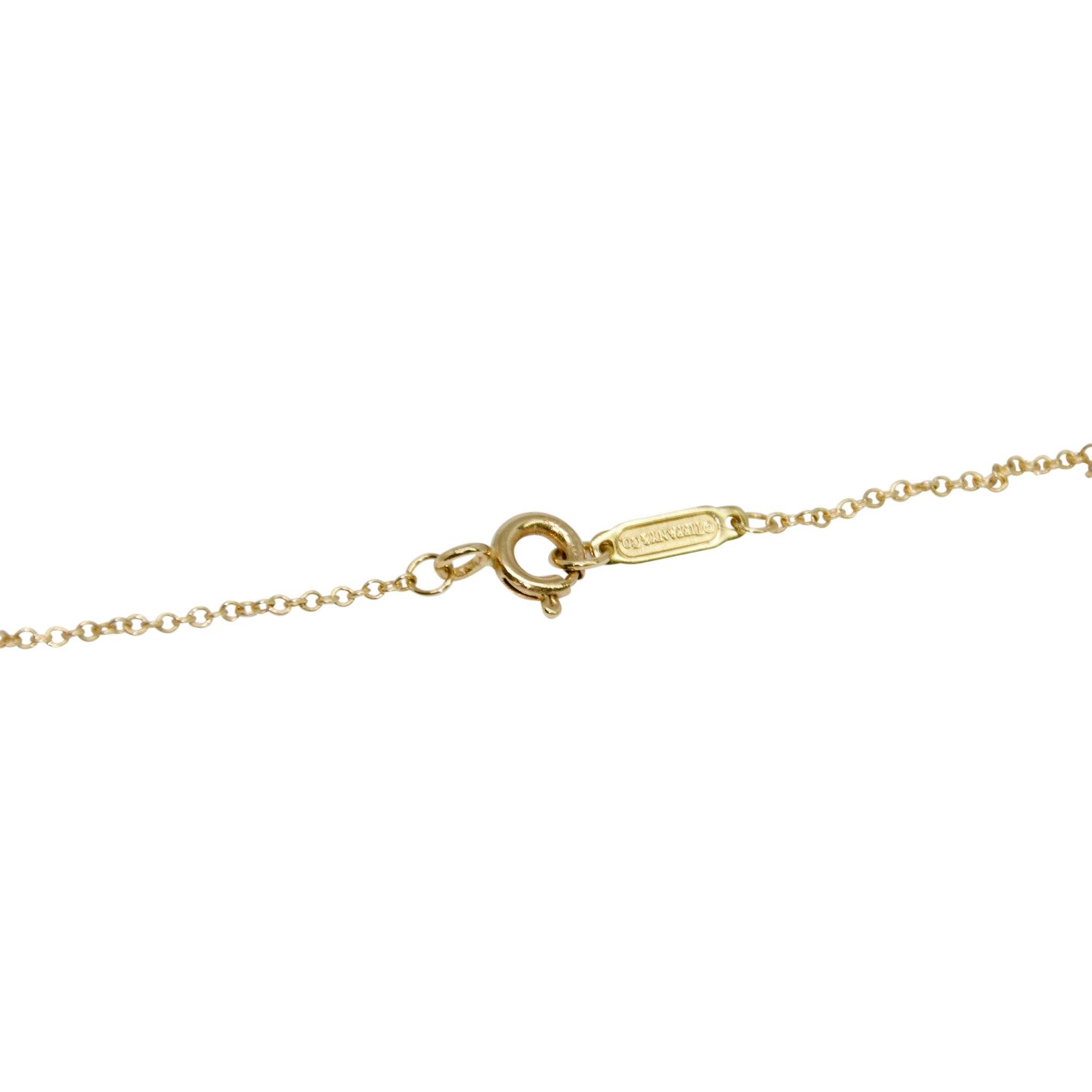 Tiffany & Co. Atlas Key Pendant Necklace with Diamonds