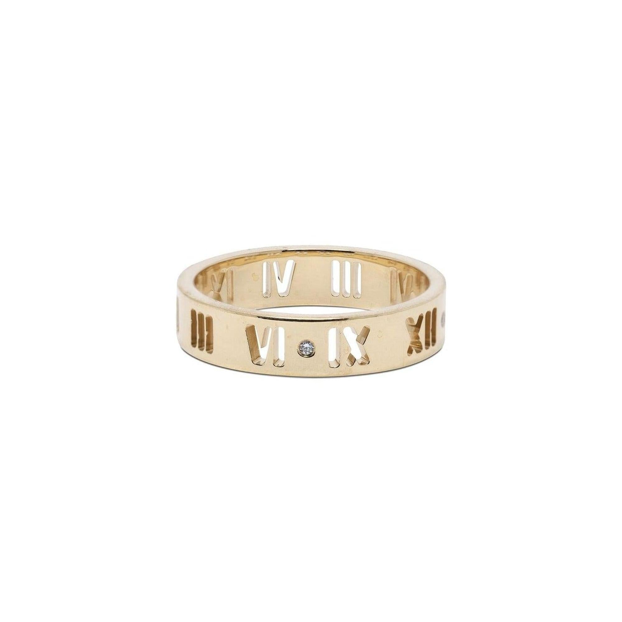 Tiffany & Co. Atlas Pierced Ring with Diamonds