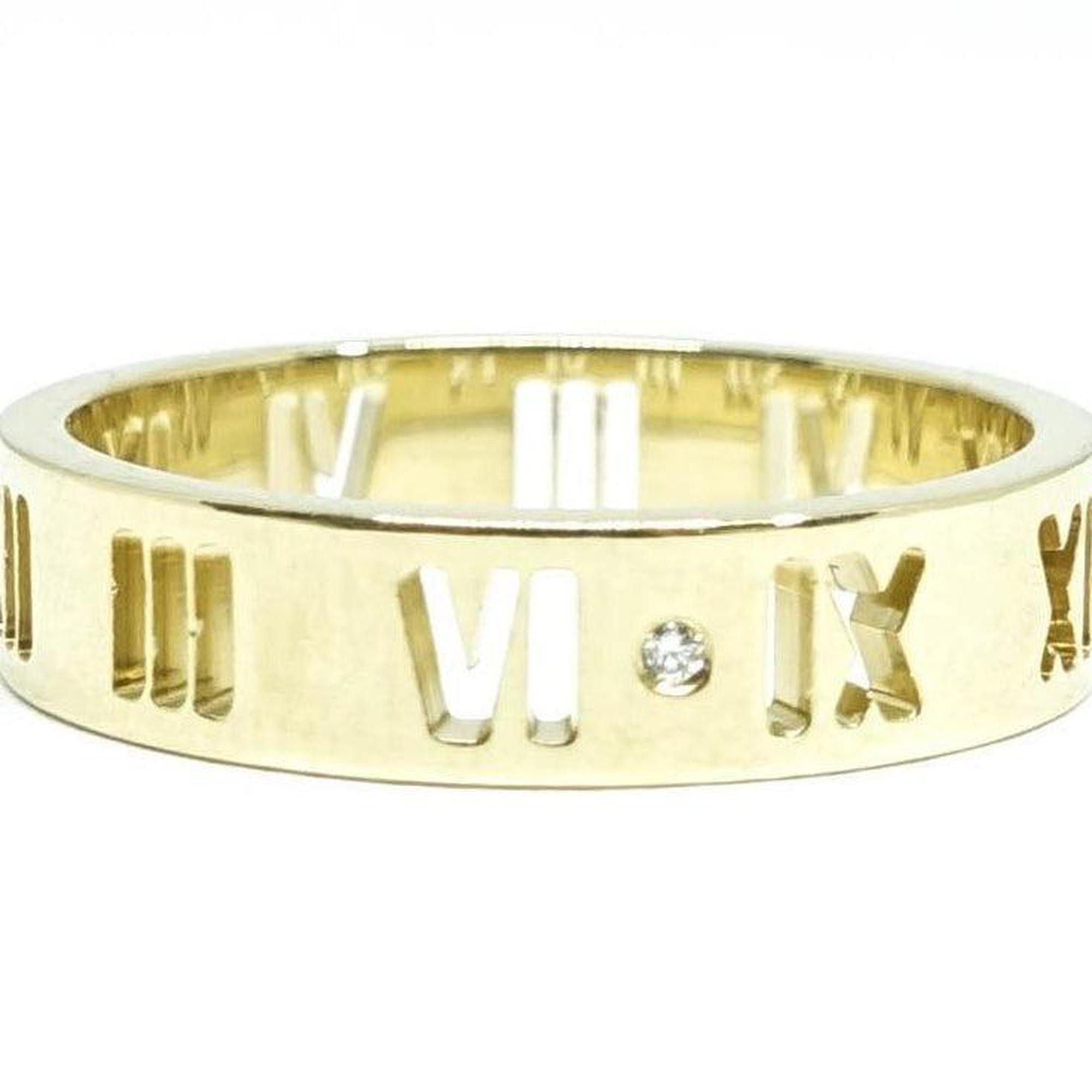 Tiffany & Co. Atlas Pierced Ring with Diamonds