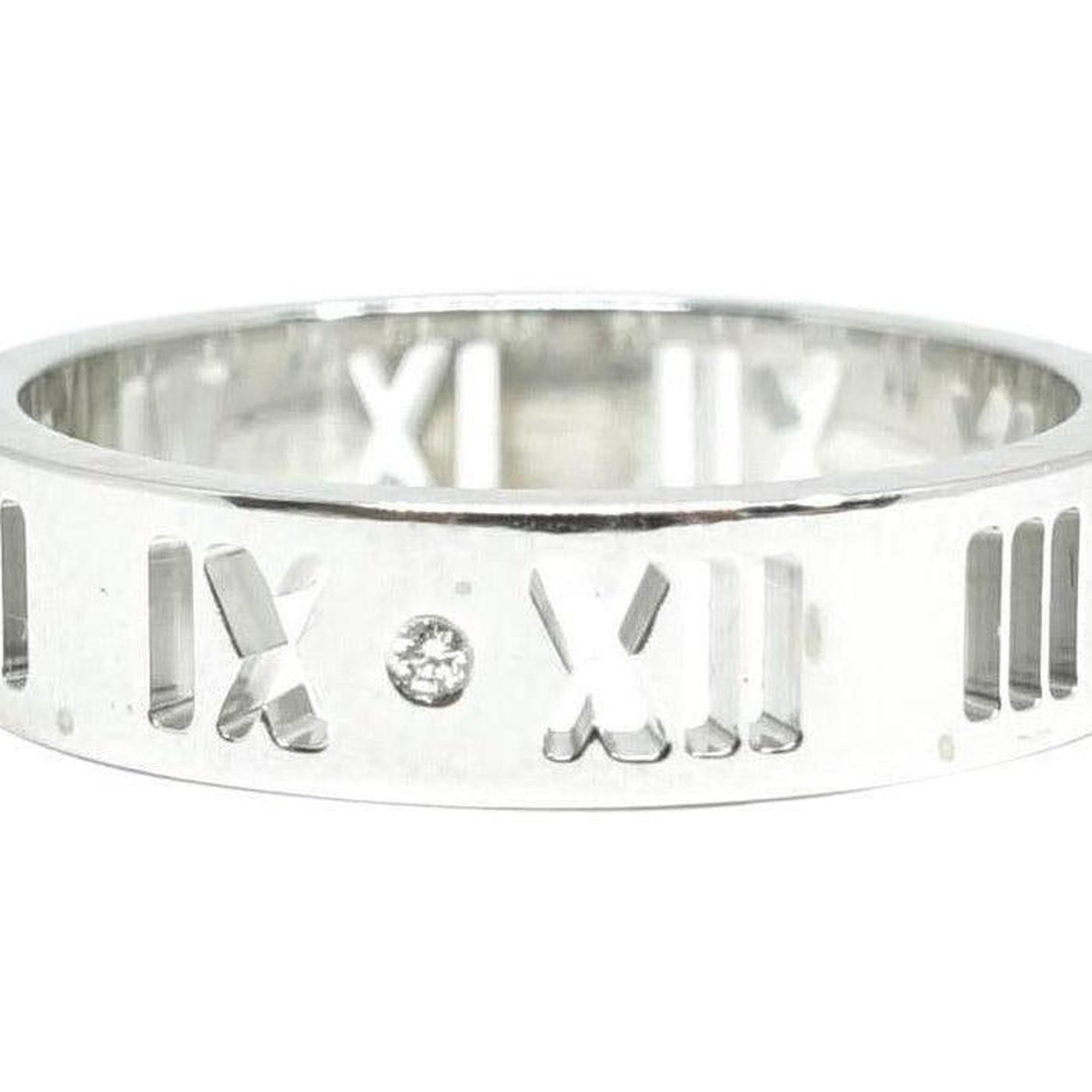 Tiffany & Co. Atlas Pierced Ring with Diamonds