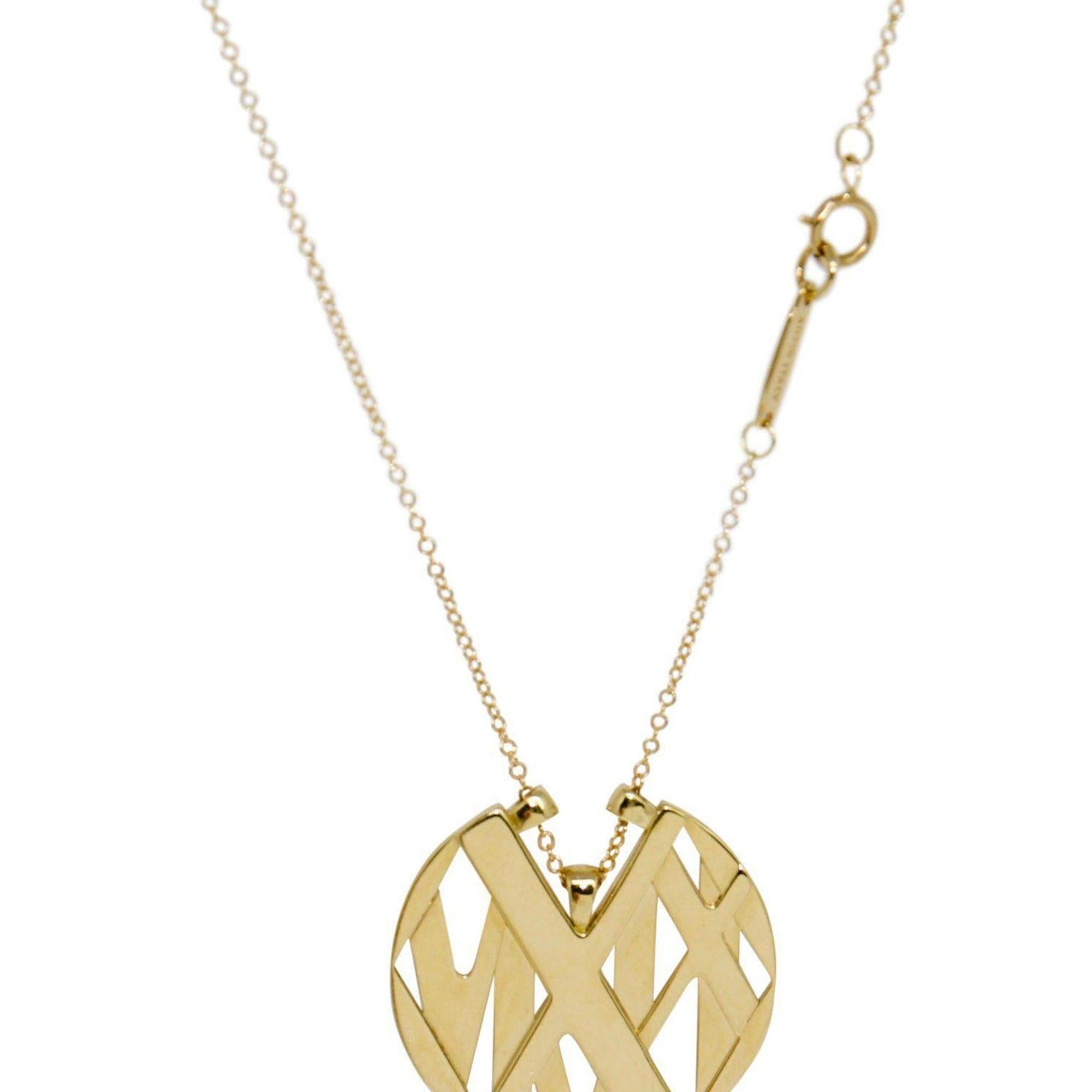 Tiffany & Co. Atlas Round Pendant Necklace