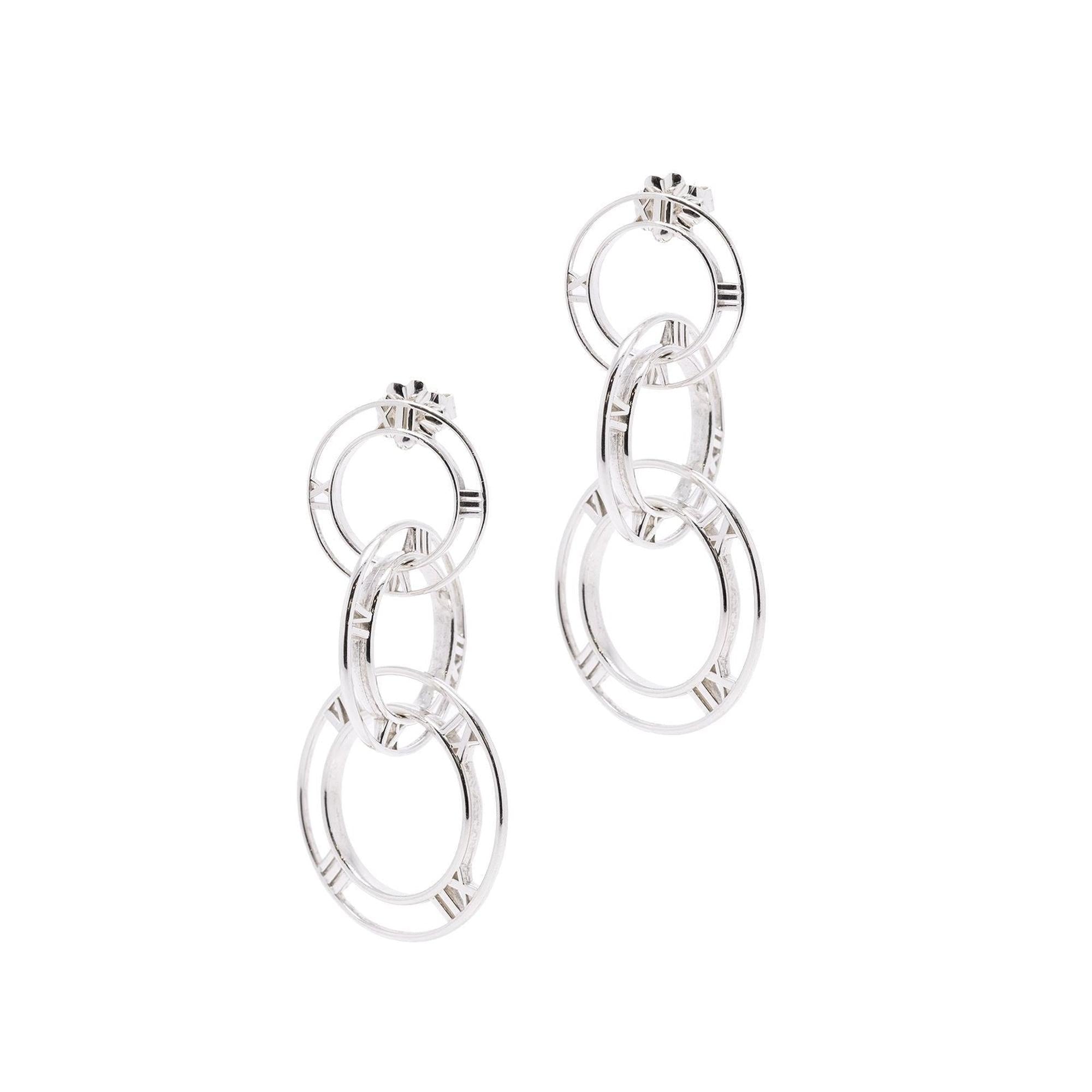 Tiffany & Co. Atlas Triple Drop Earrings