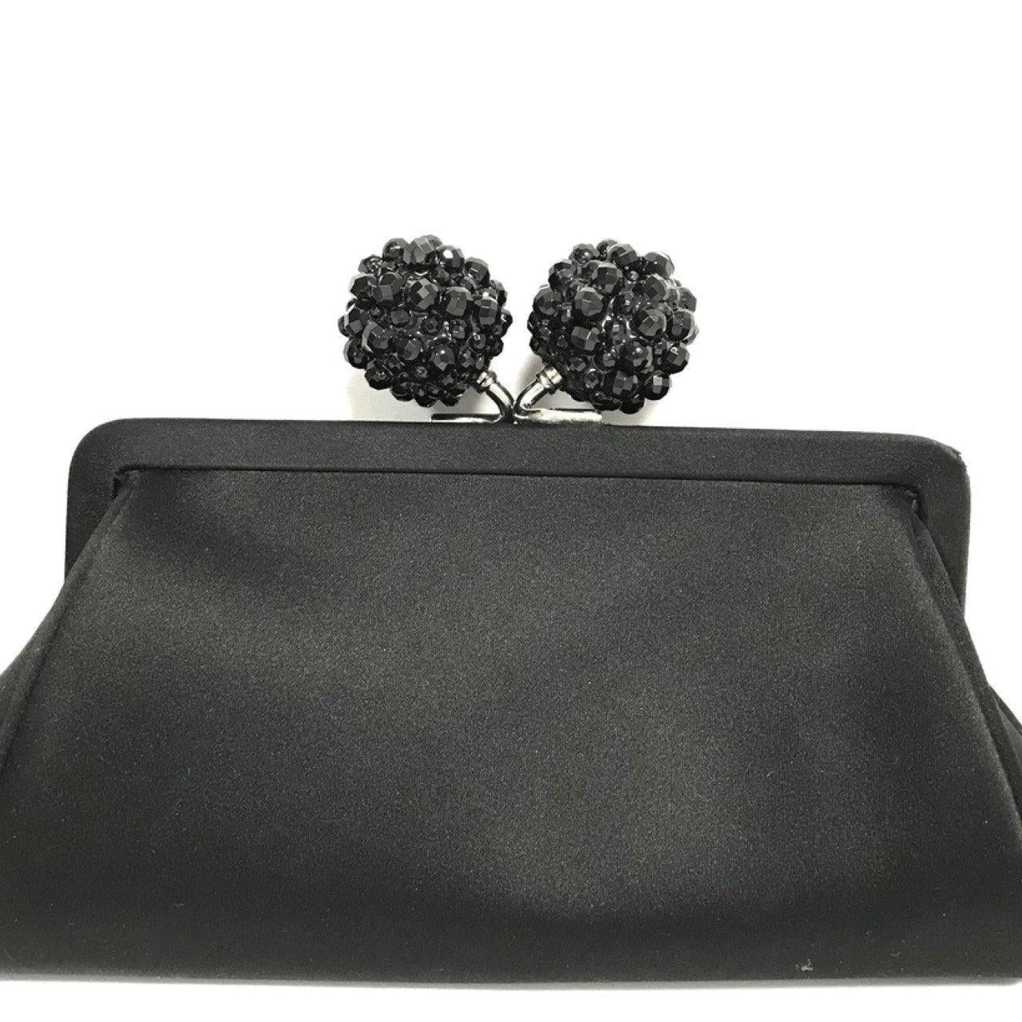 Tiffany & Co. Black Satin Morgan Clutch
