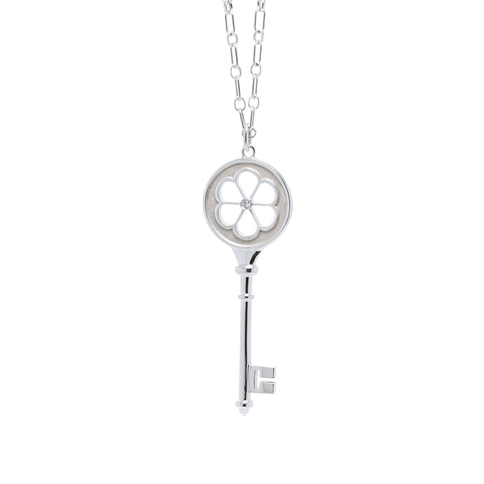 Tiffany & Co. Blossom Key Pendant Necklace with Diamond