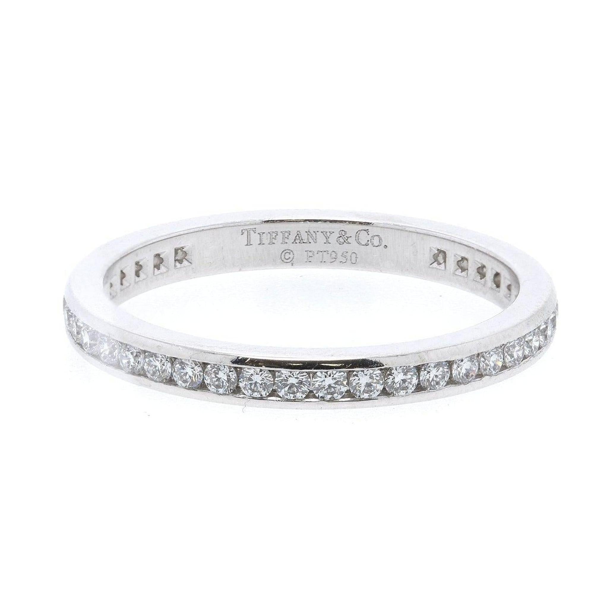 Tiffany & Co. Channel-Set Diamond Eternity Wedding Band Ring