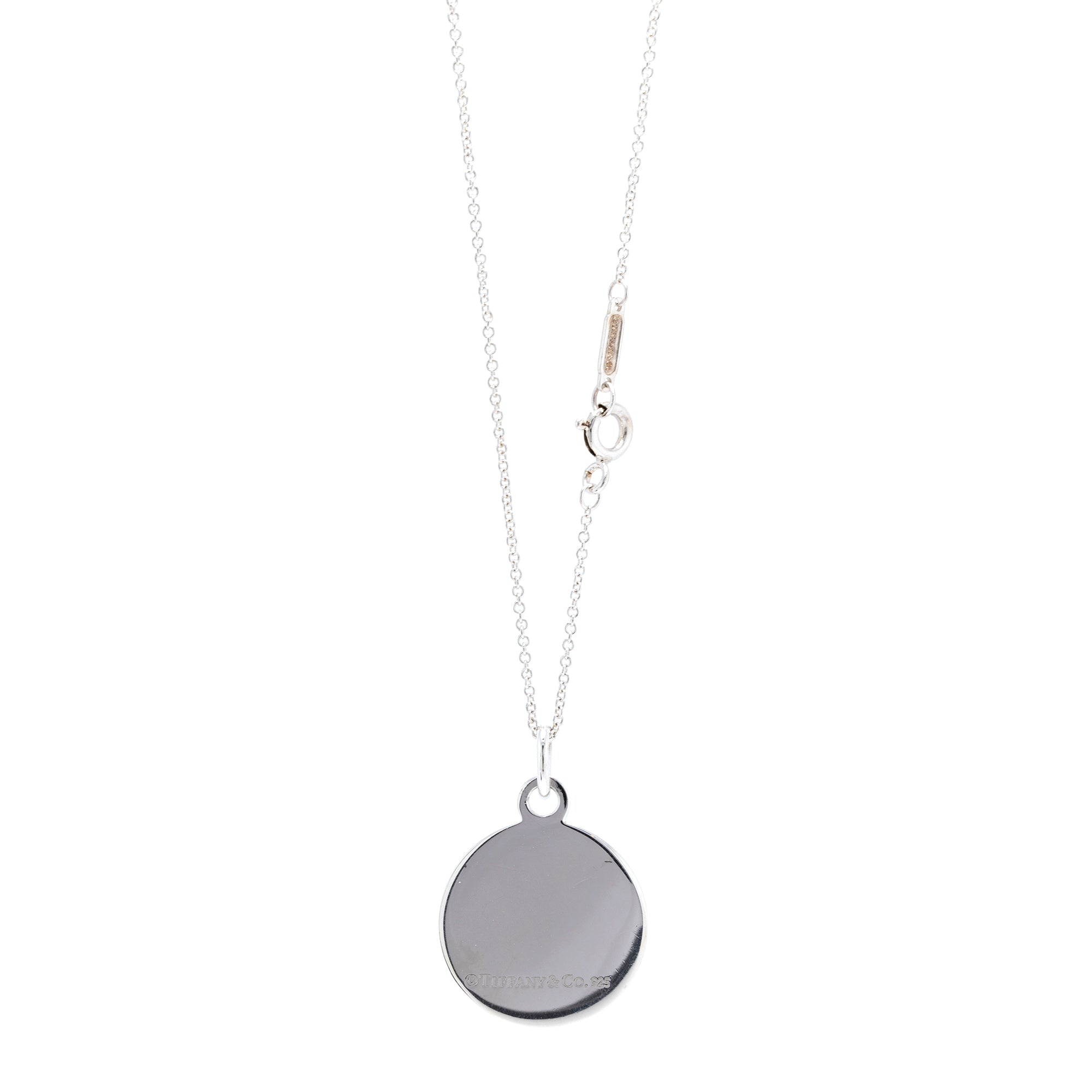 Tiffany & Co. Clinique 'C' Round Pendant Necklace