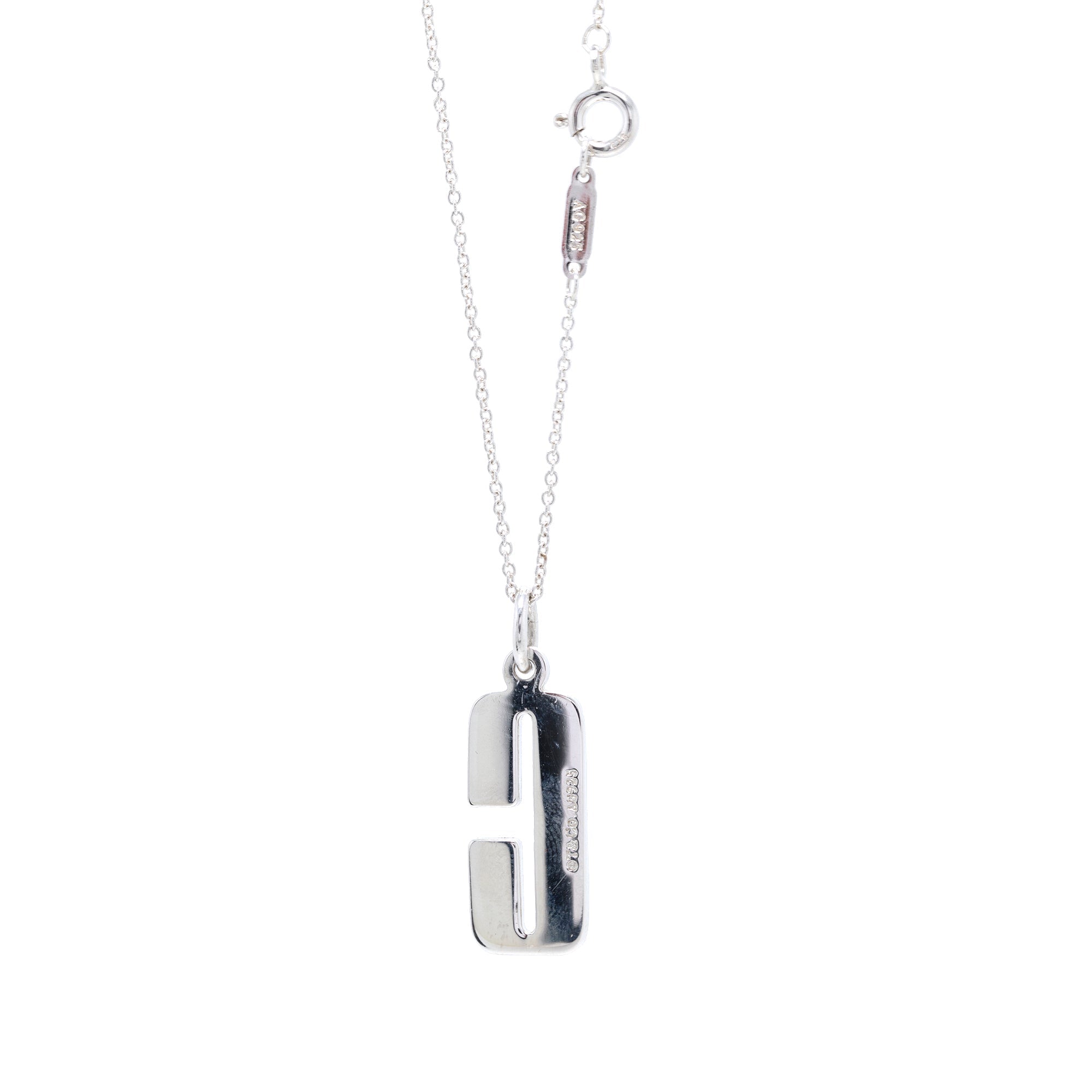 Tiffany & Co. Clinique Enamel C Pendant Necklace