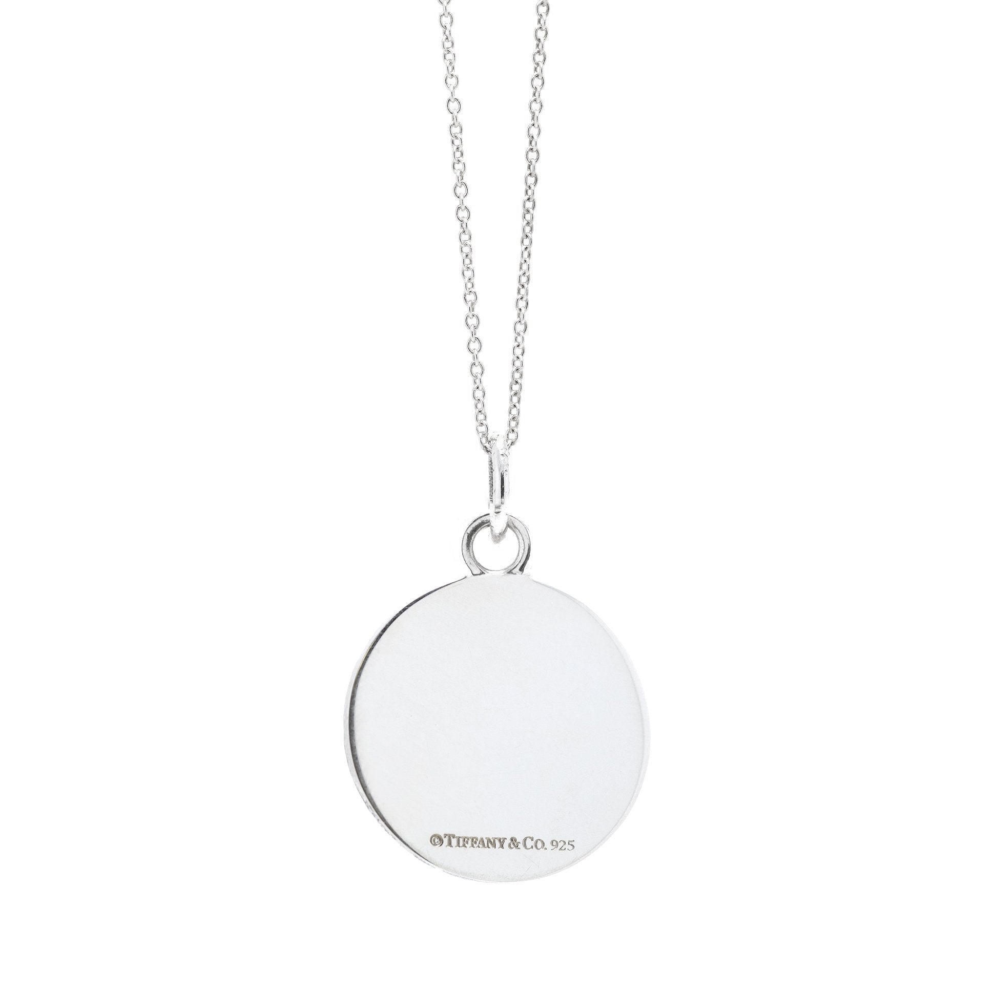 Tiffany & Co. Clinique Flower Round Pendant Necklace