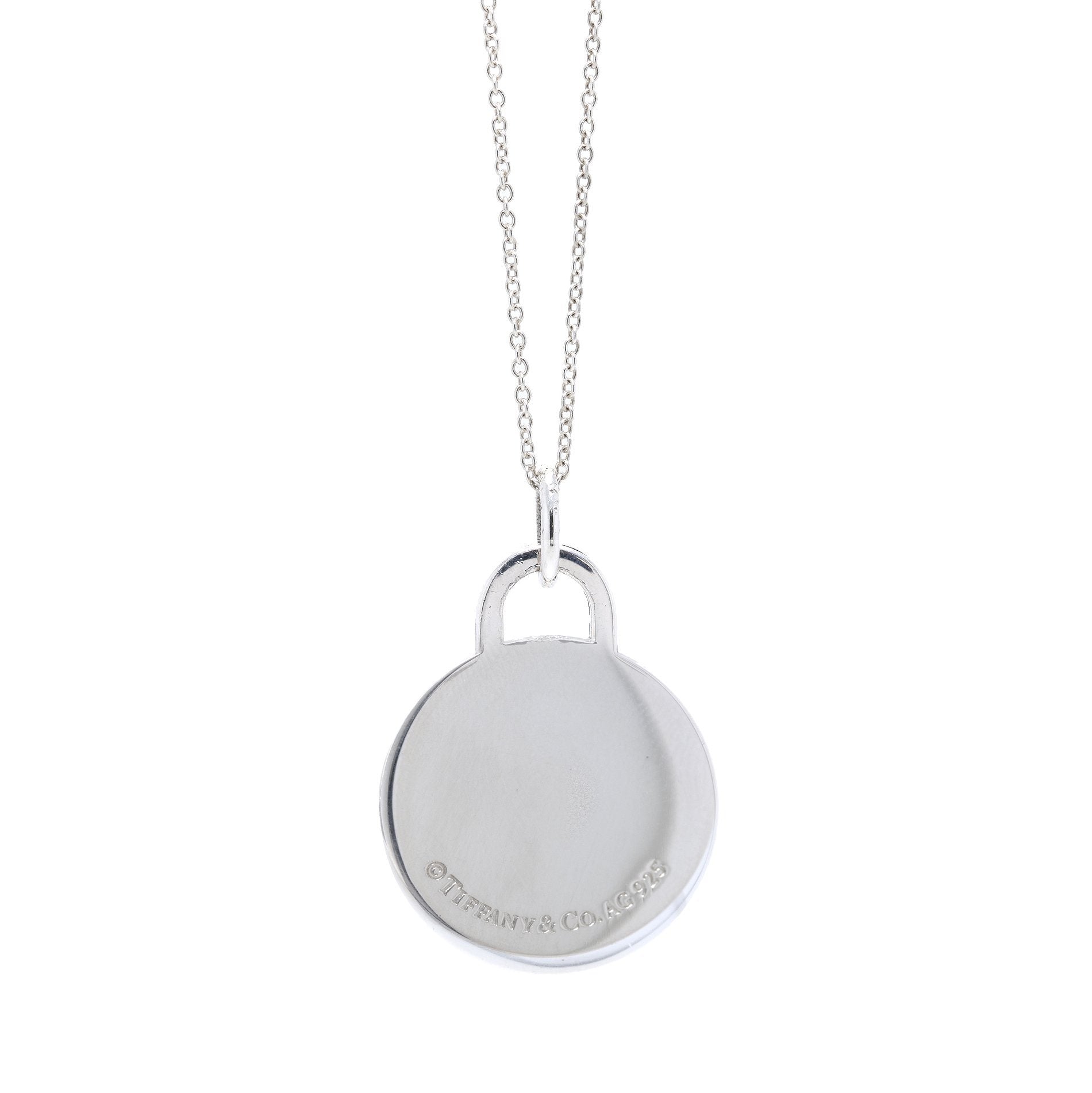 Tiffany & Co. Clinique Heart Round Pendant Necklace