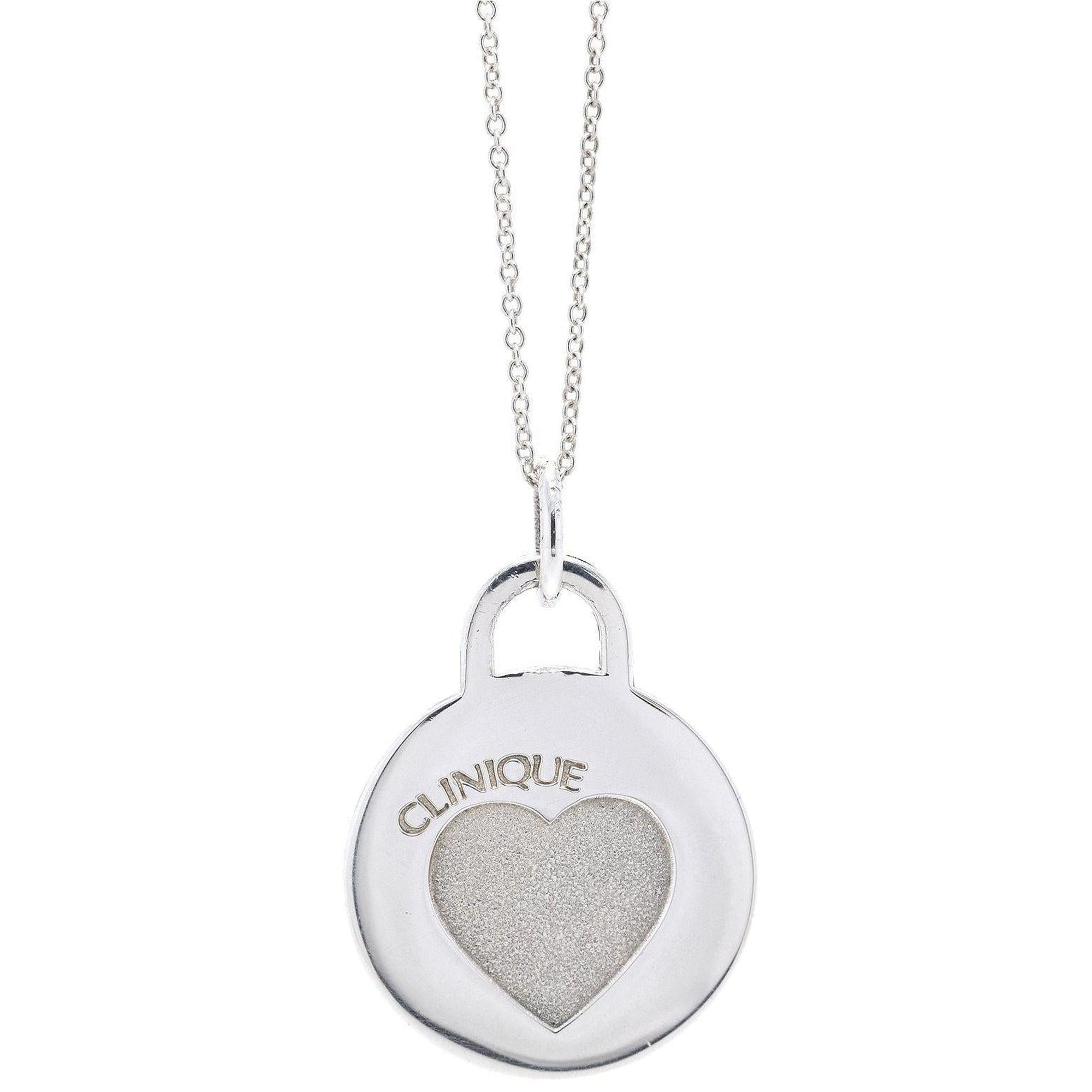 Tiffany & Co. Clinique Heart Round Pendant Necklace