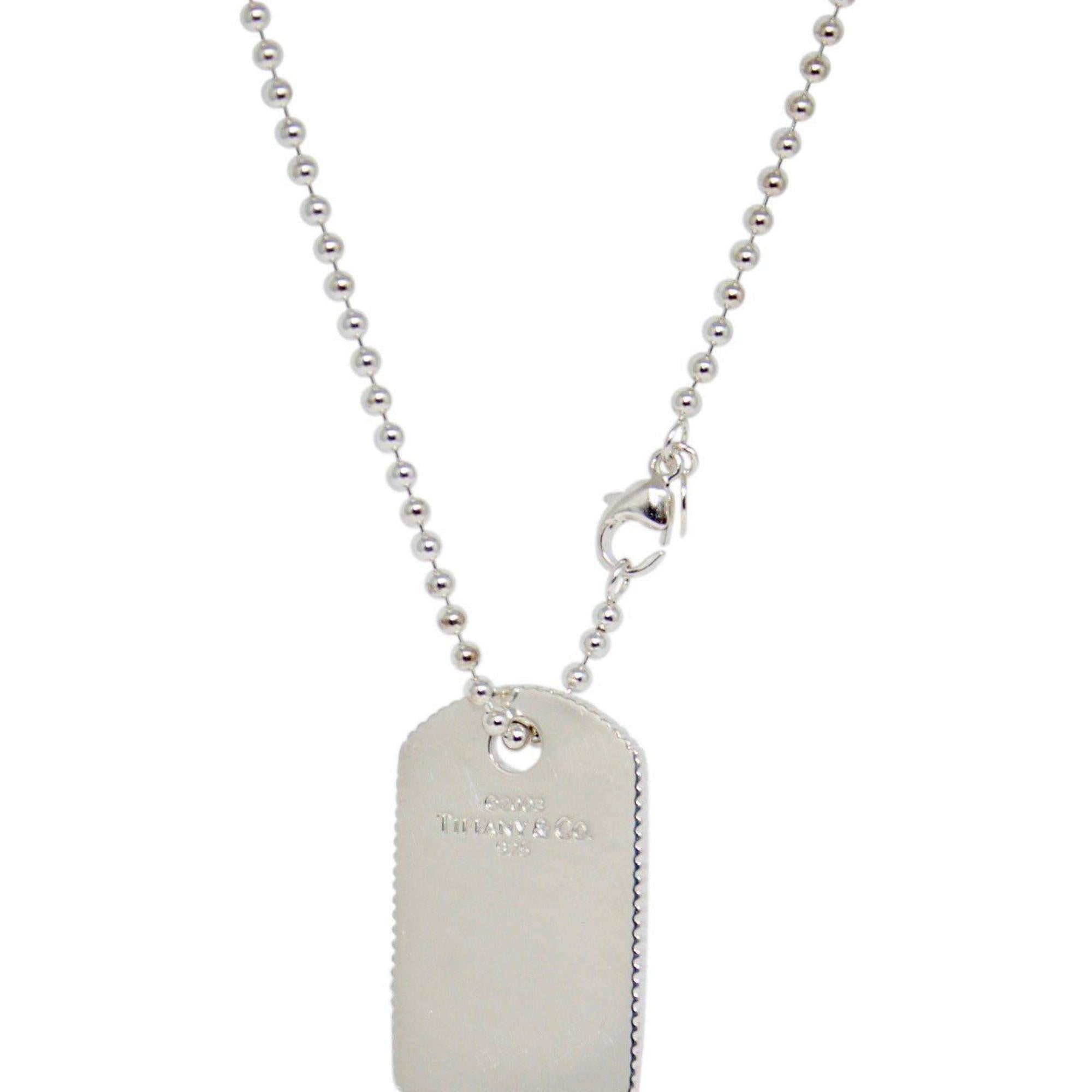 Tiffany & Co. Coin Edge Tag Pendant Necklace