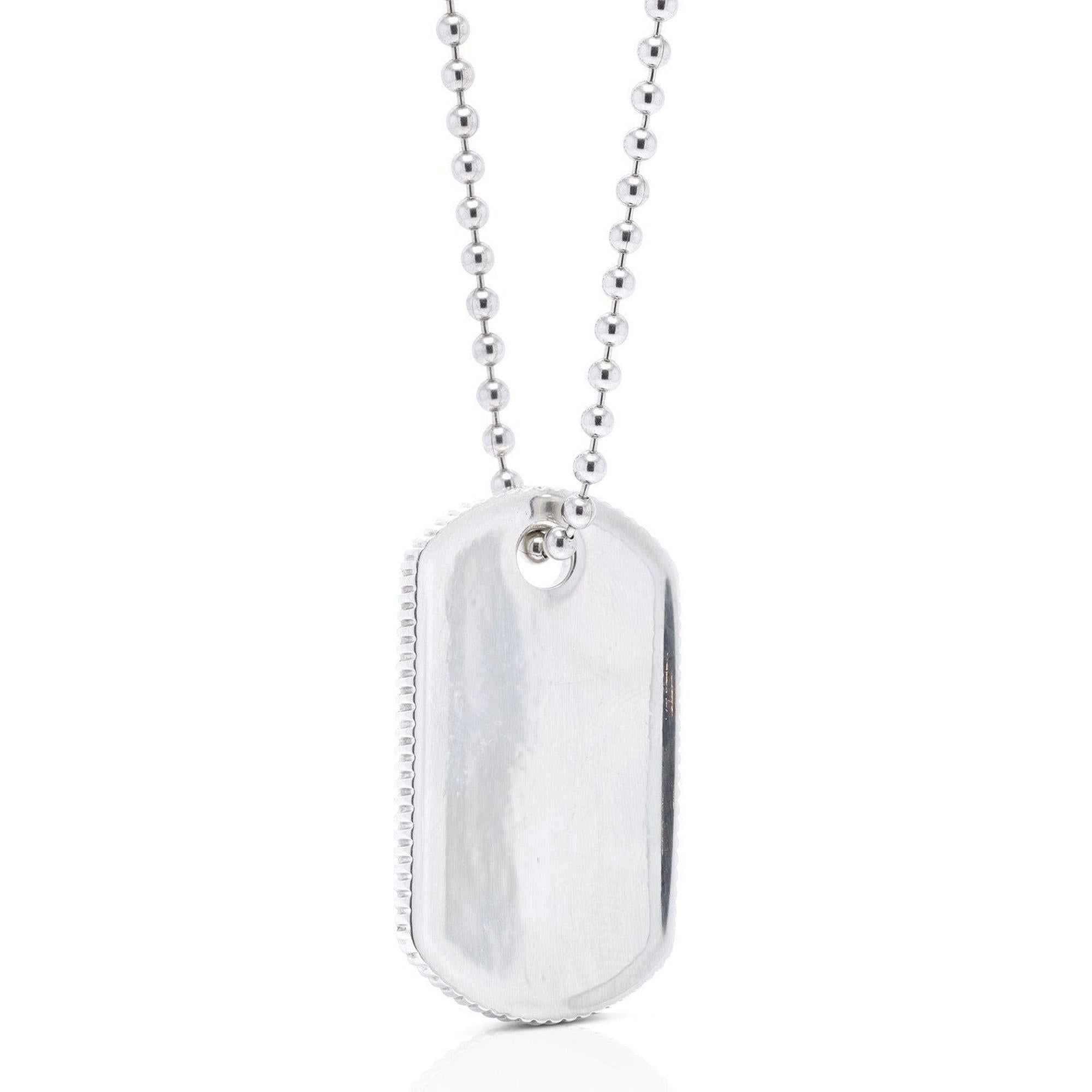 Tiffany & Co. Coin Edge Tag Pendant Necklace