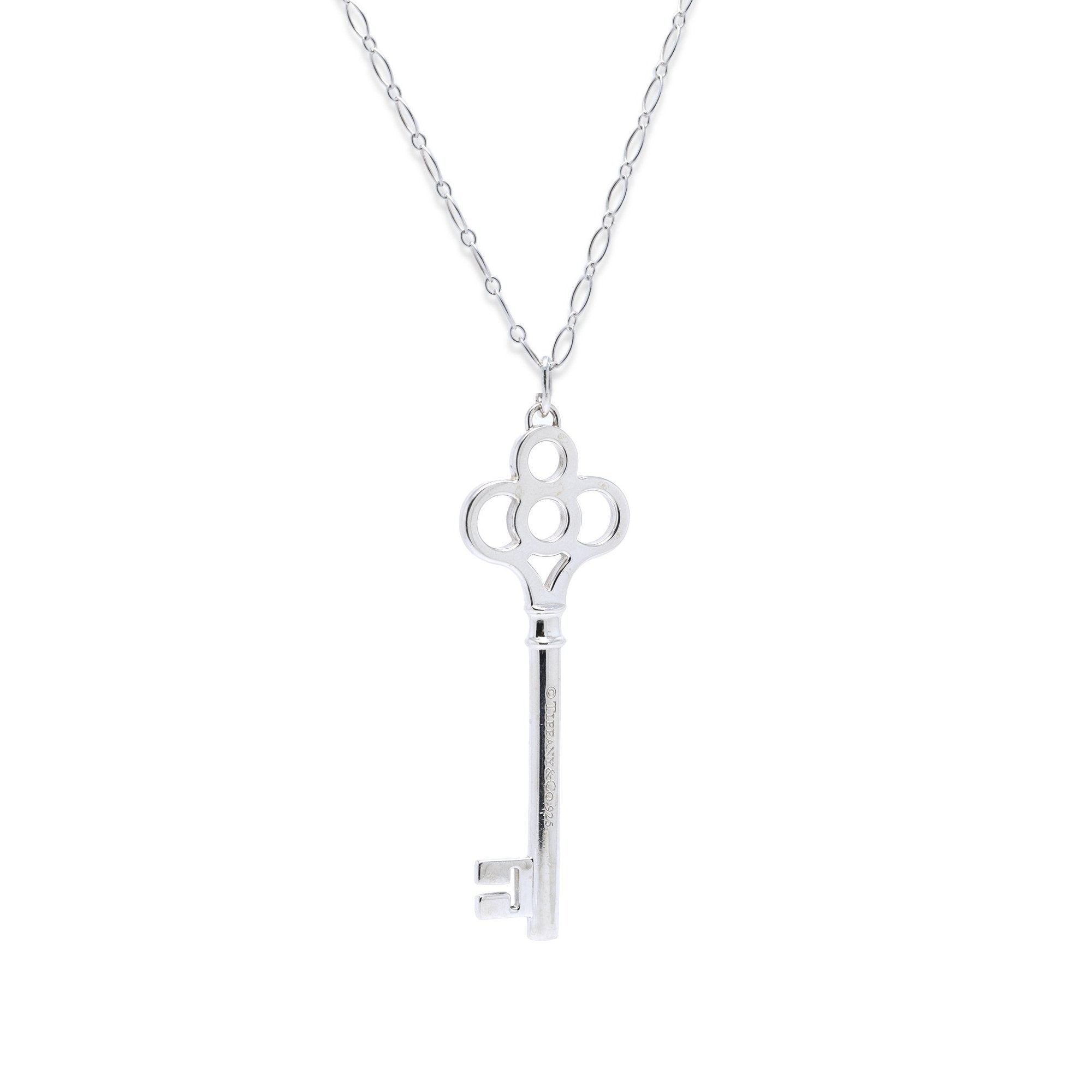 Tiffany & Co. Crown Key Pendant Necklace