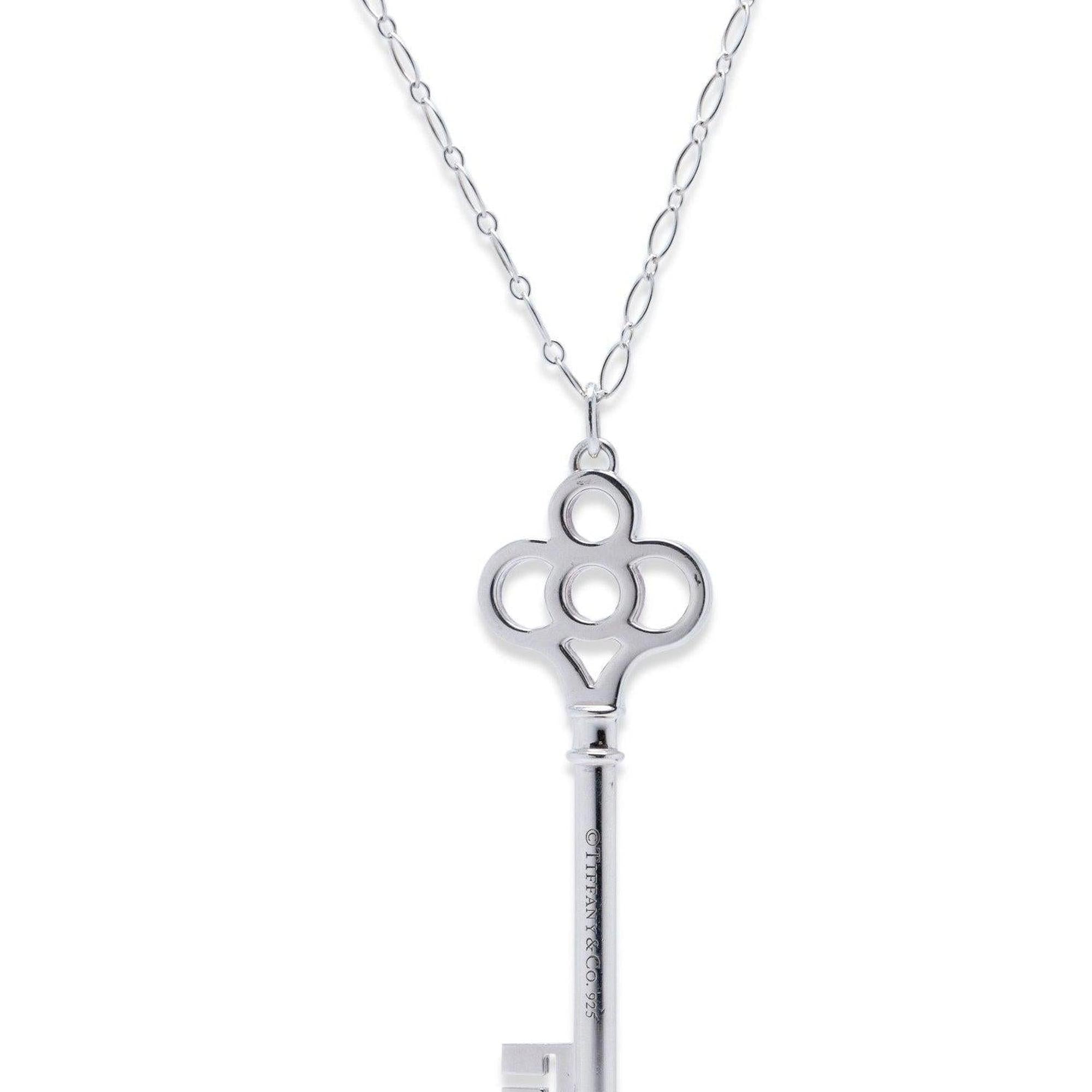 Tiffany & Co. Crown Key Pendant Necklace