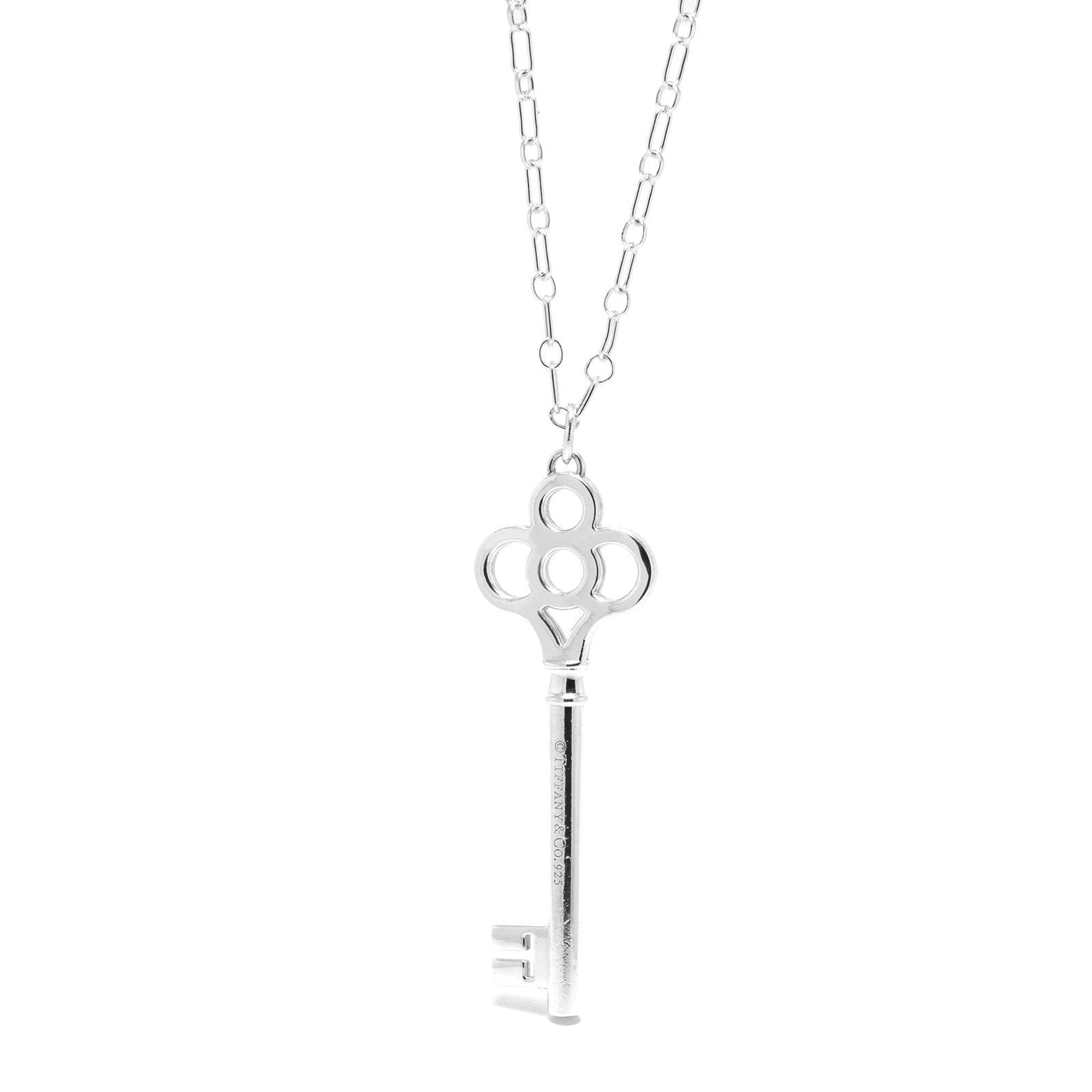 Tiffany & Co. Crown Key Pendant Necklace