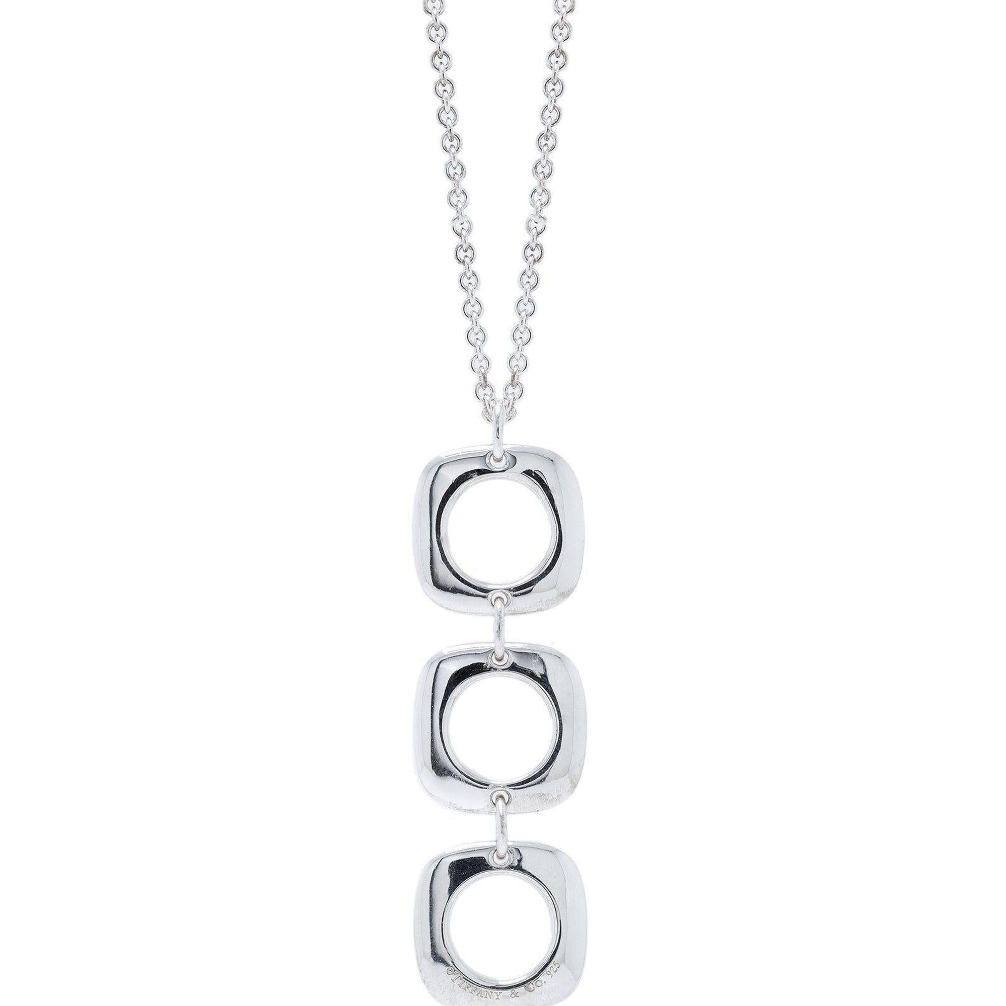 Tiffany & Co. Cushion Drop Pendant Necklace