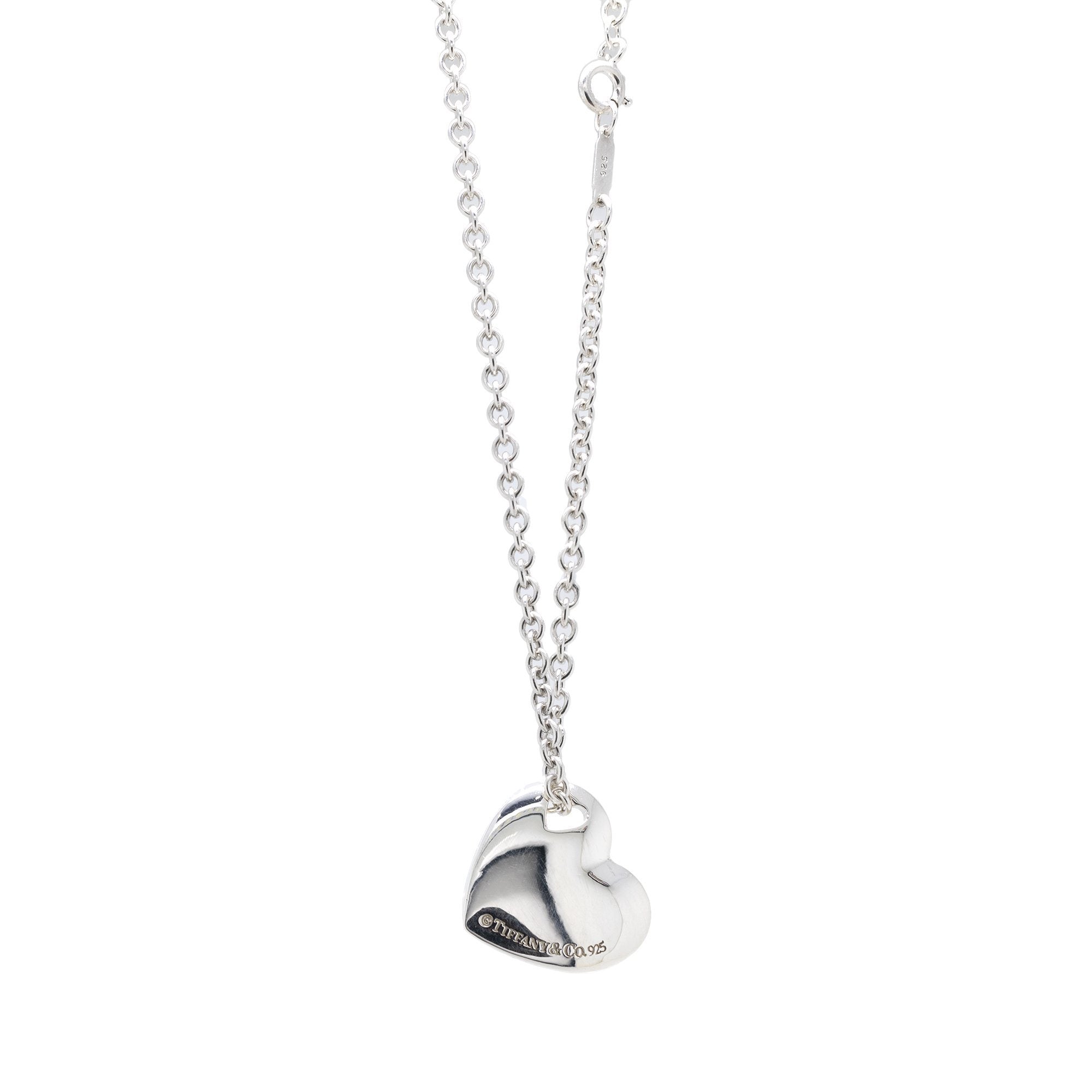 Tiffany & Co. Cutout Heart Pendant Necklace