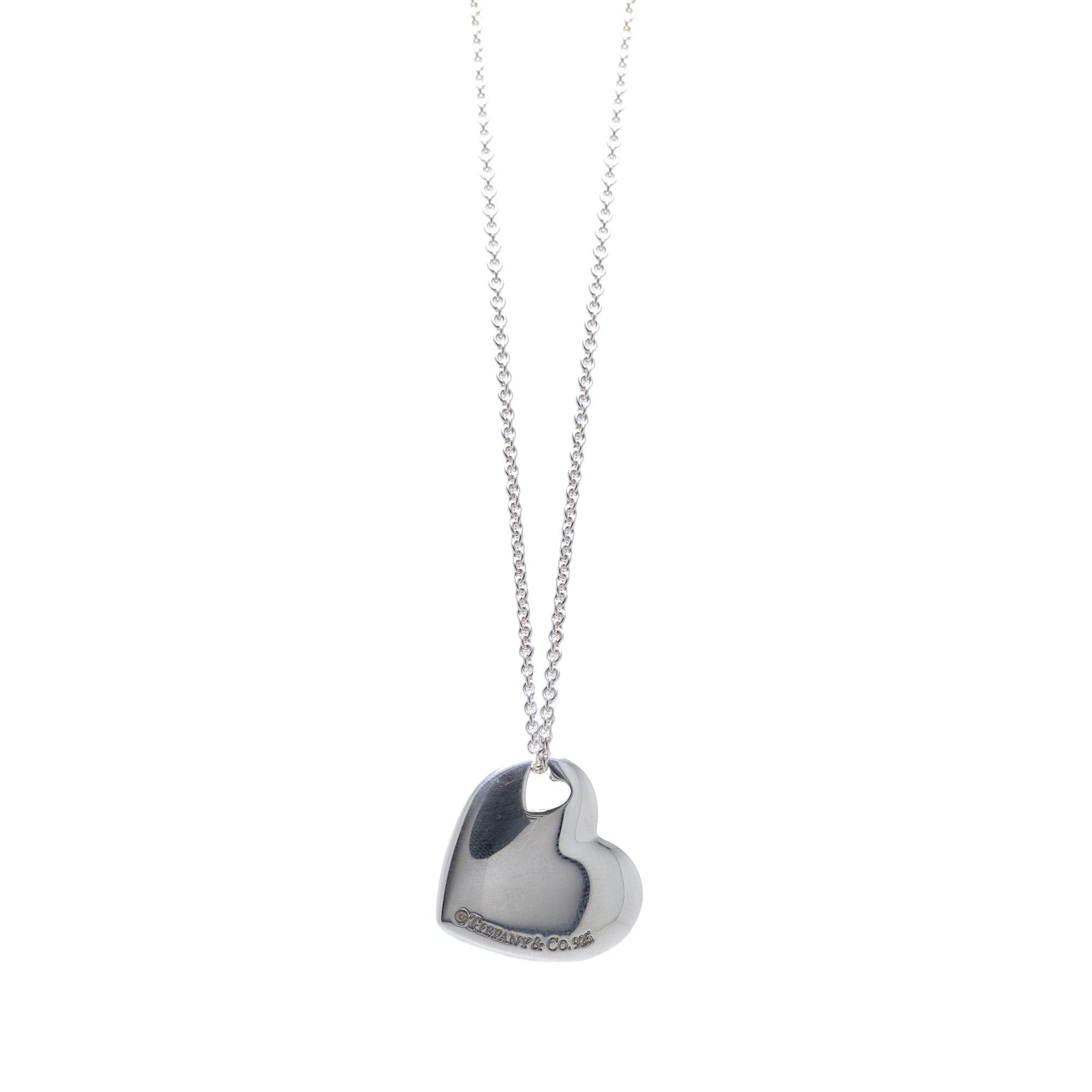 Tiffany & Co. Cutout Heart Pendant Necklace