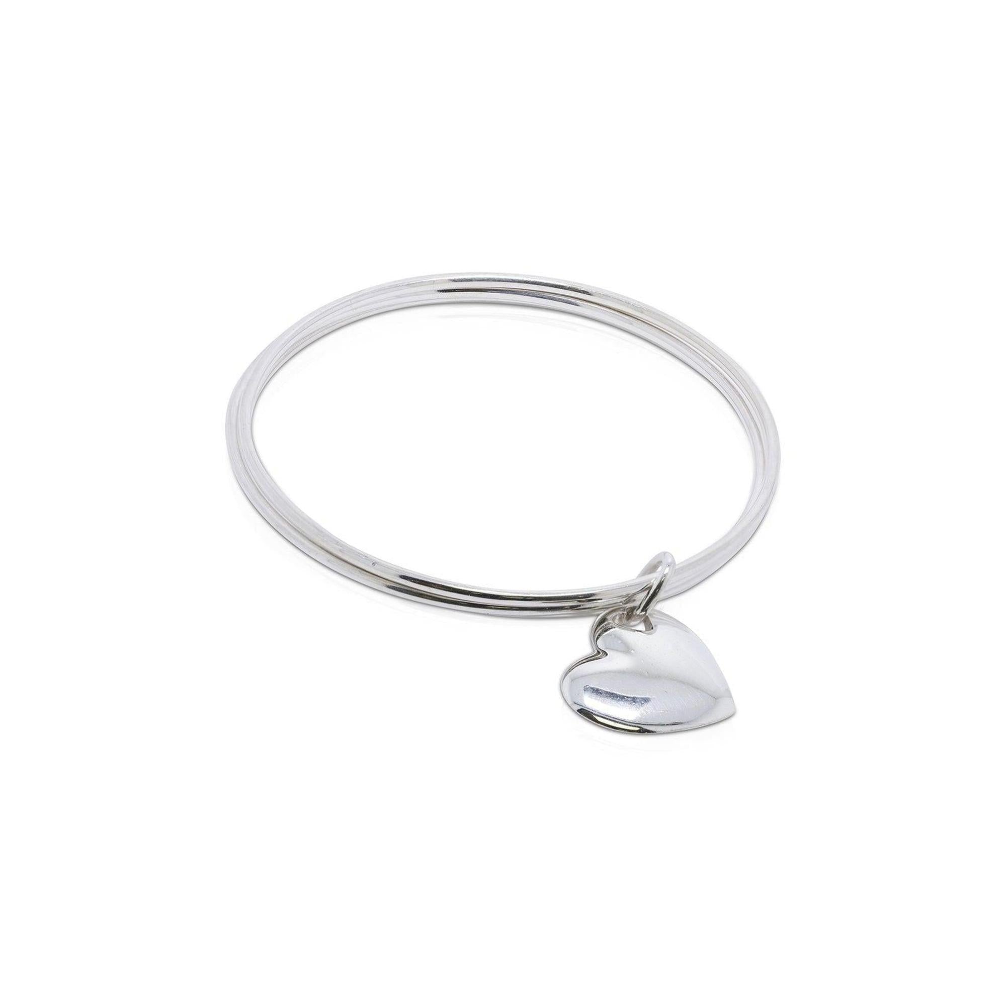 Tiffany & Co. Cutout Heart Triple Bangle Bracelet