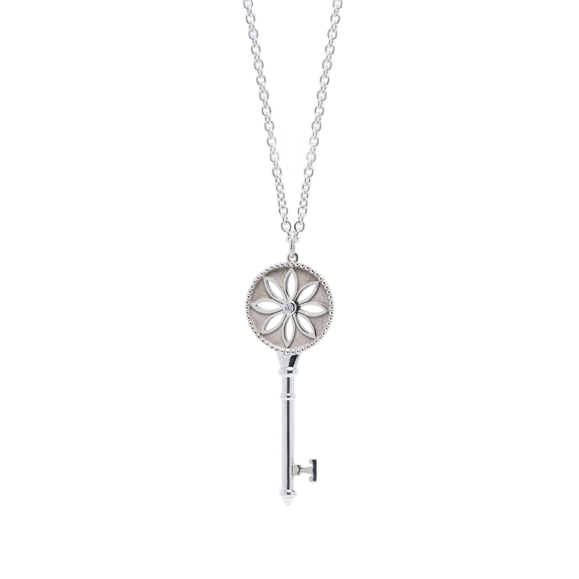 Tiffany & Co. Daisy Key Pendant Necklace with Diamond